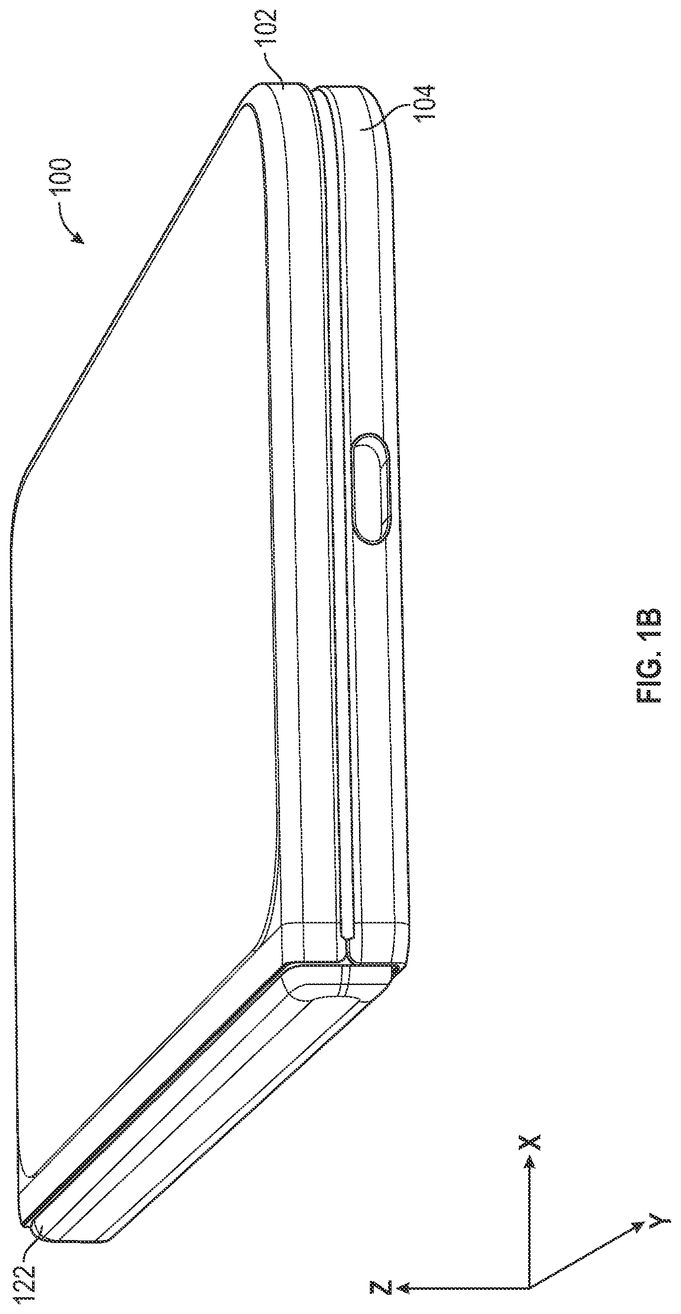 Patent US12619289 Figure 2 – Folding portable display device