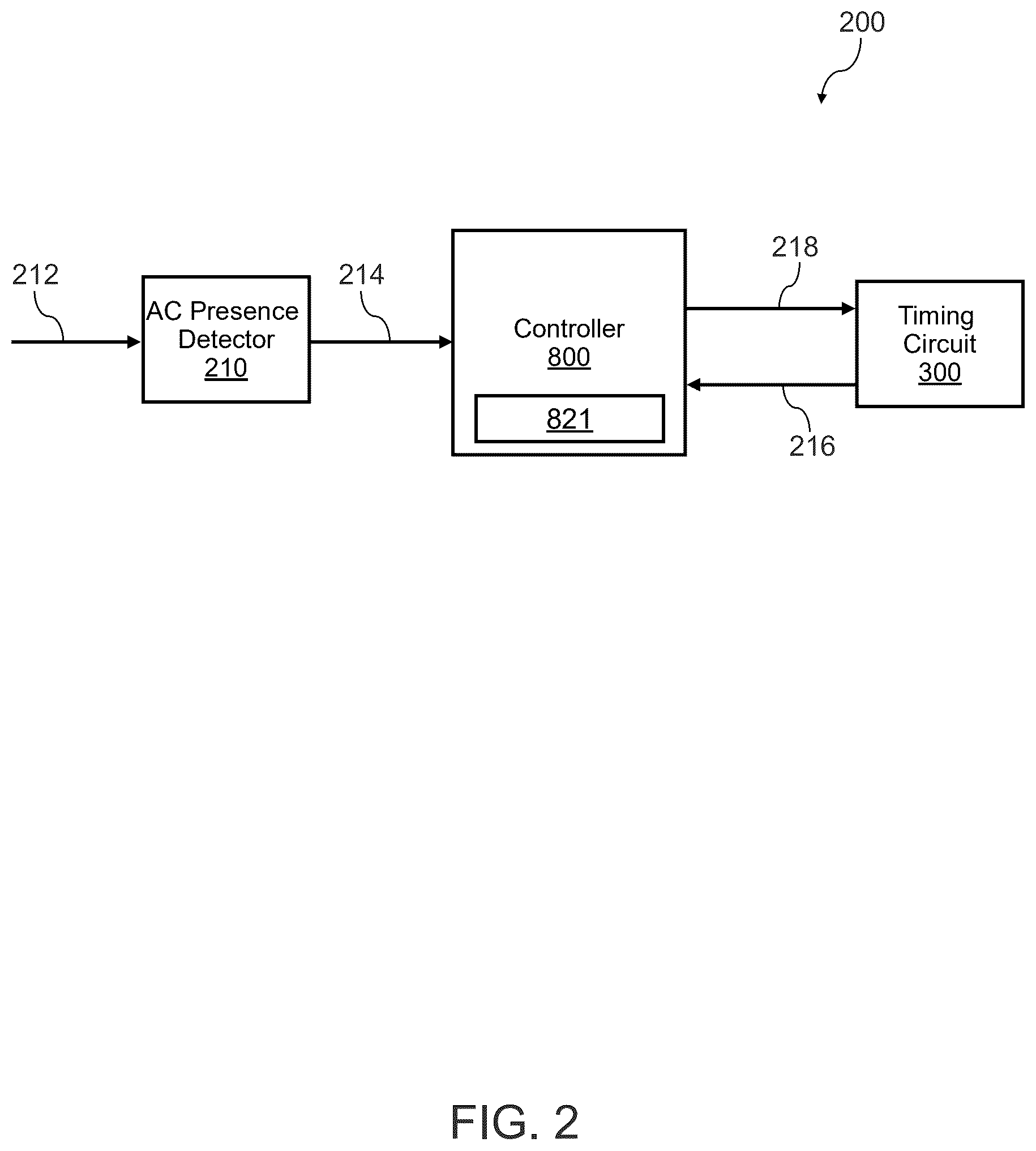 Patent US12619294 Figure 2 – System and method for controlling an appliance with a loss of power