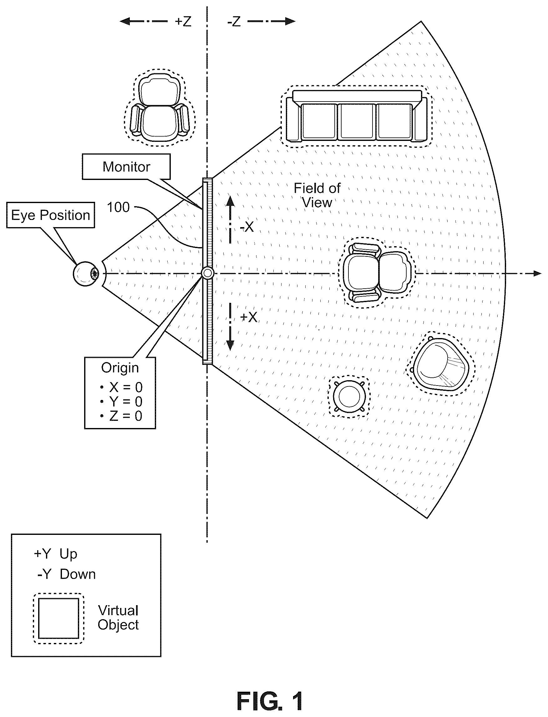 Patent US12619299 Figure 1 – Systems and methods for interactive viewing of three-dimensional content using anatomical tracking