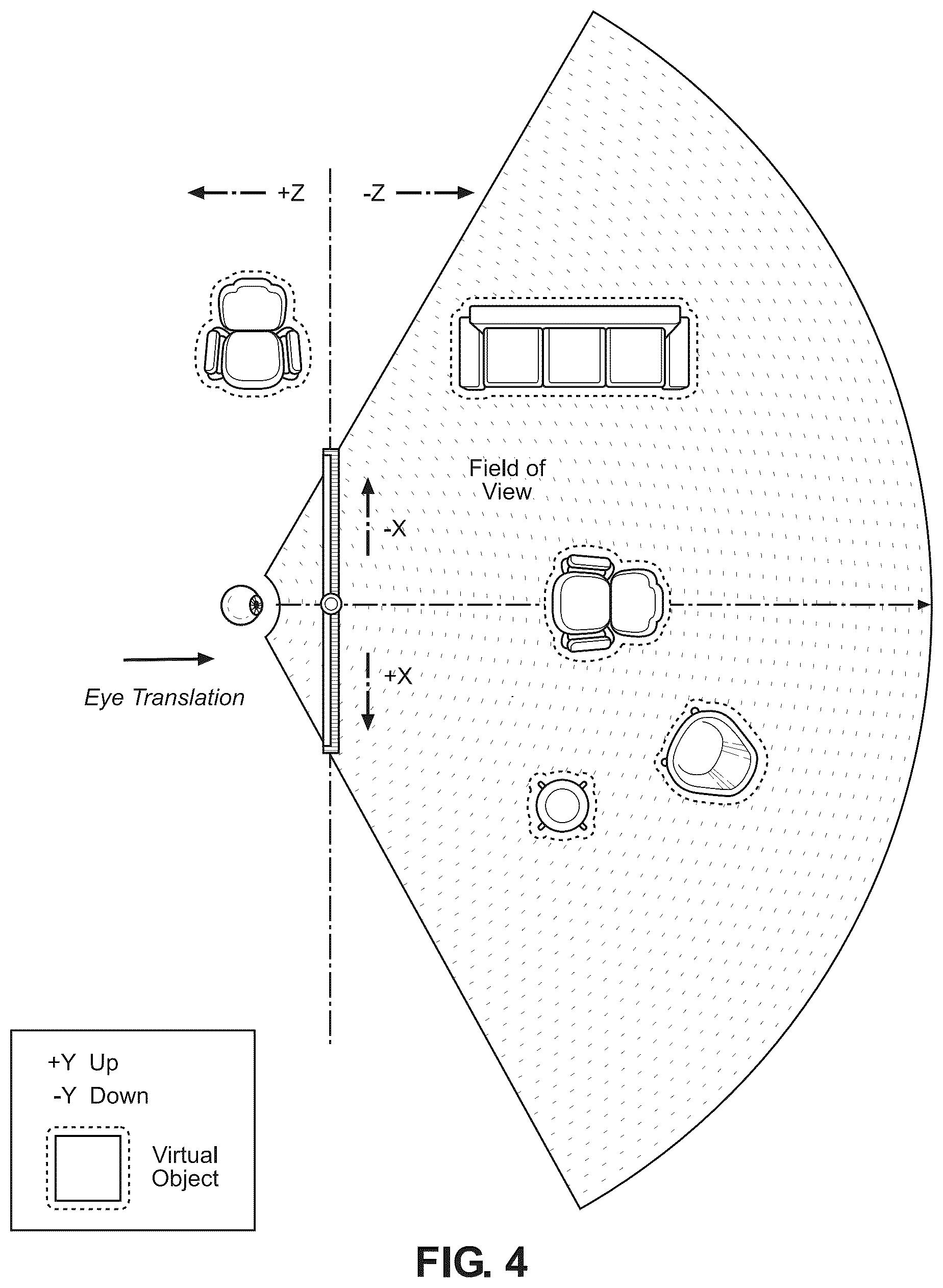 Patent US12619299 Figure 4 – Systems and methods for interactive viewing of three-dimensional content using anatomical tracking