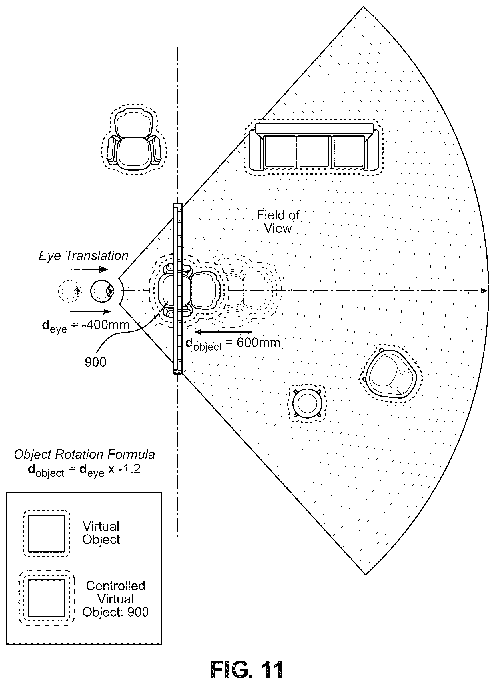 Patent US12619299 Figure 11 – Systems and methods for interactive viewing of three-dimensional content using anatomical tracking