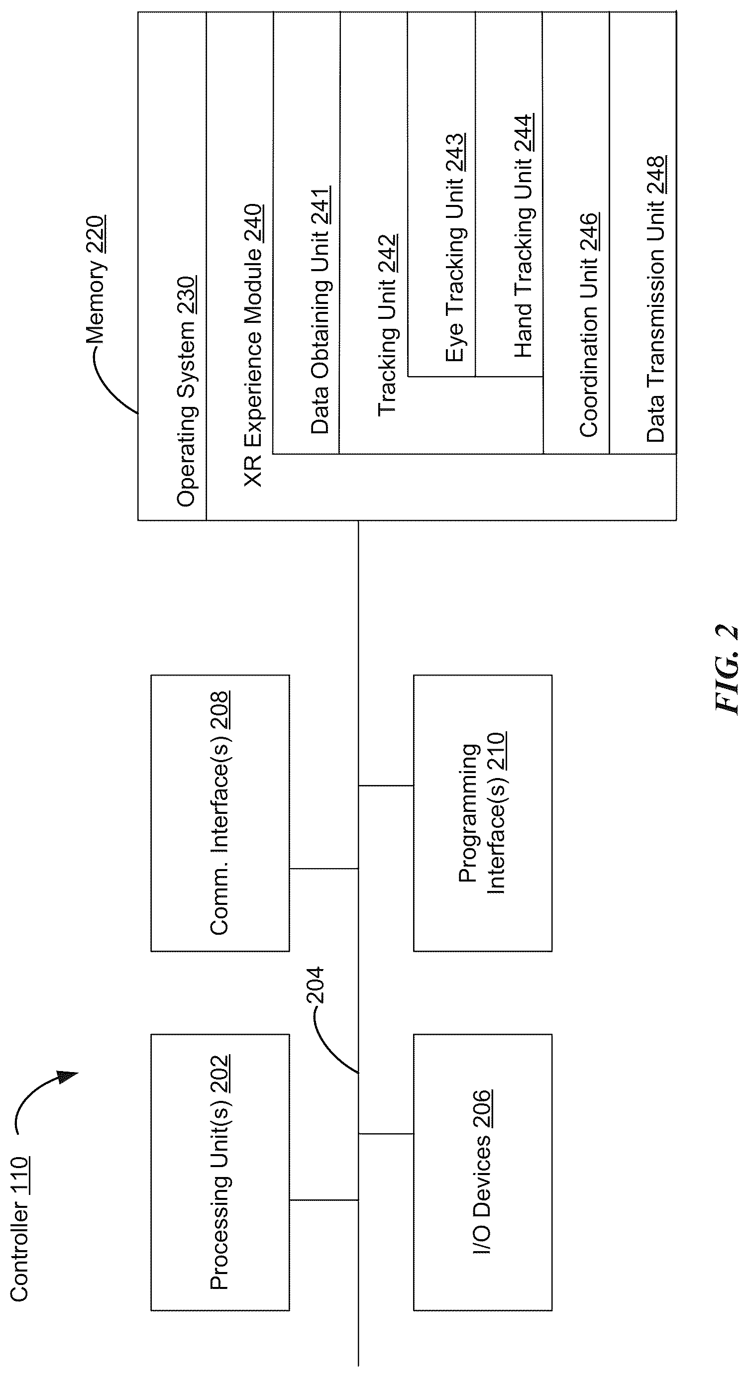 Patent US12619303 Figure 2 – Gaze based interactions with three-dimensional environments