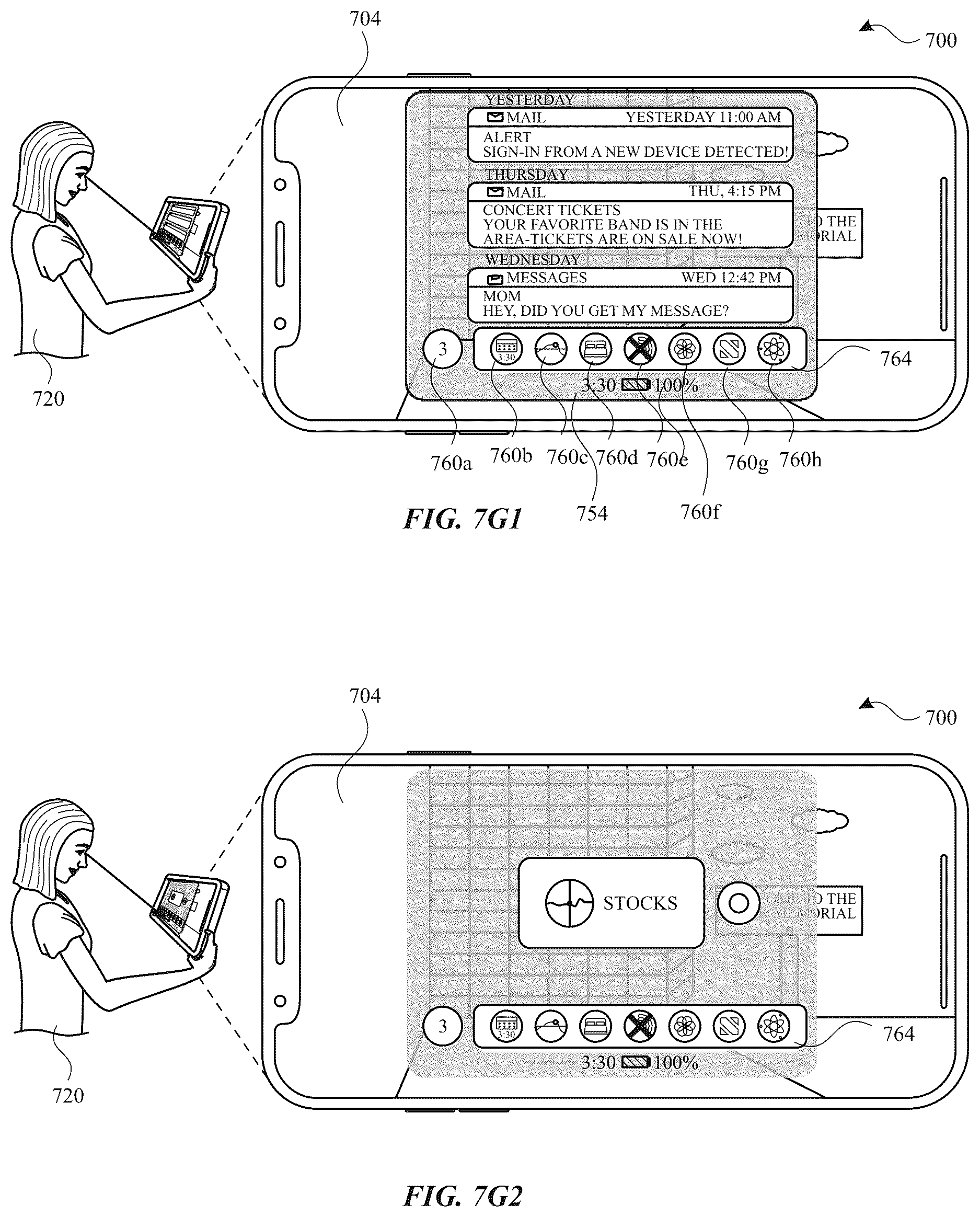 Patent US12619303 Figure 11 – Gaze based interactions with three-dimensional environments