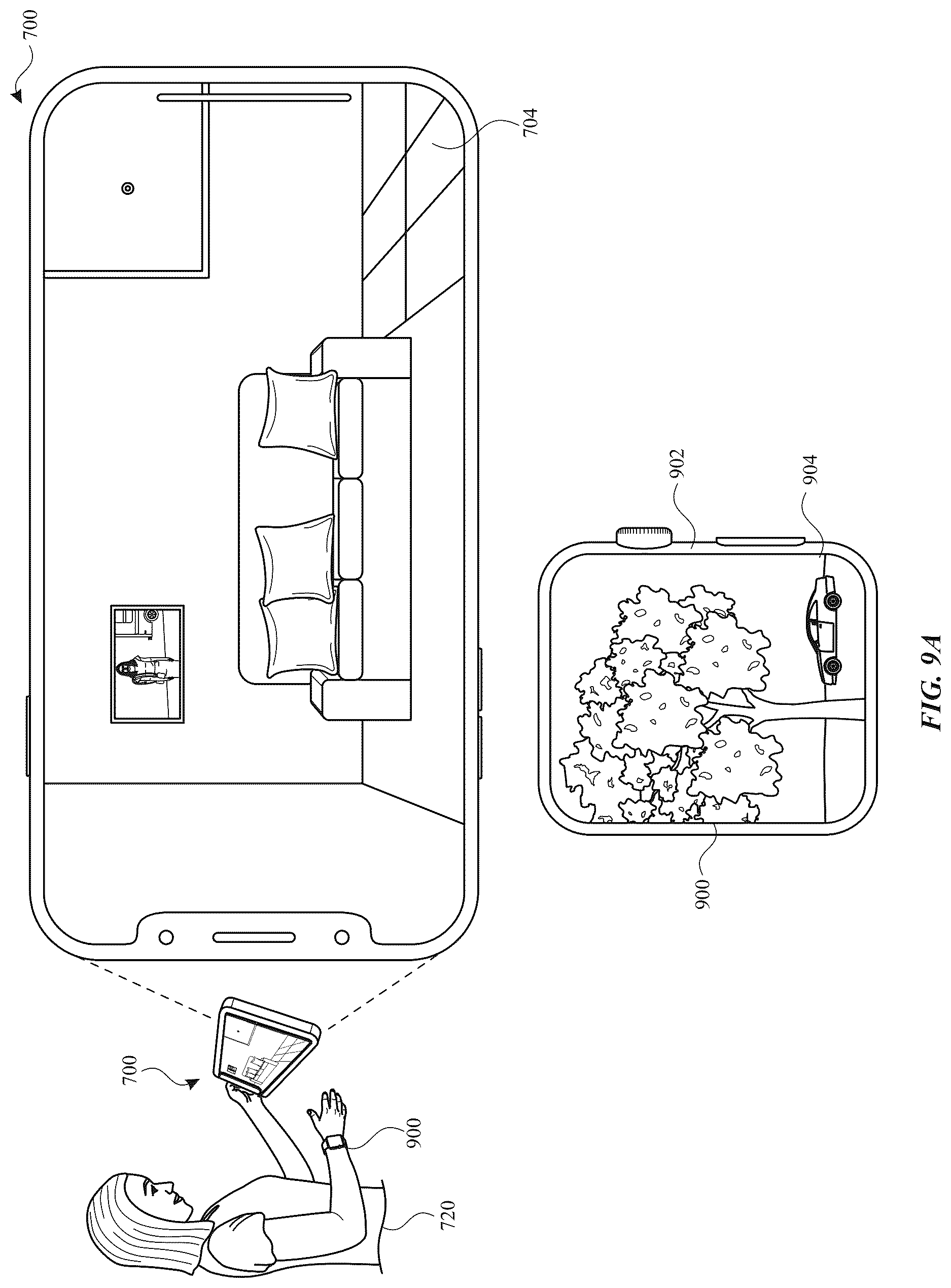 Patent US12619303 Figure 14 – Gaze based interactions with three-dimensional environments