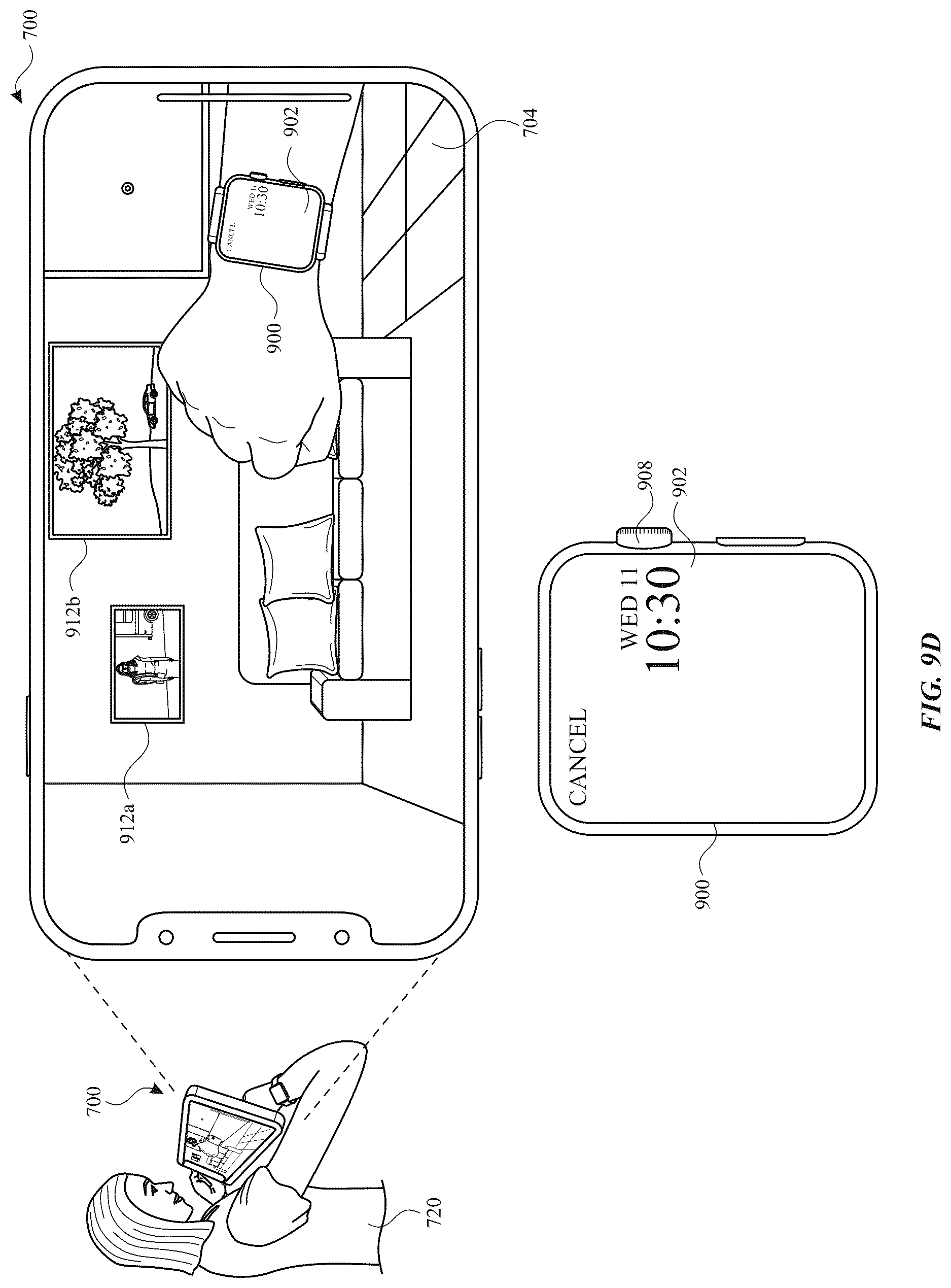 Patent US12619303 Figure 17 – Gaze based interactions with three-dimensional environments