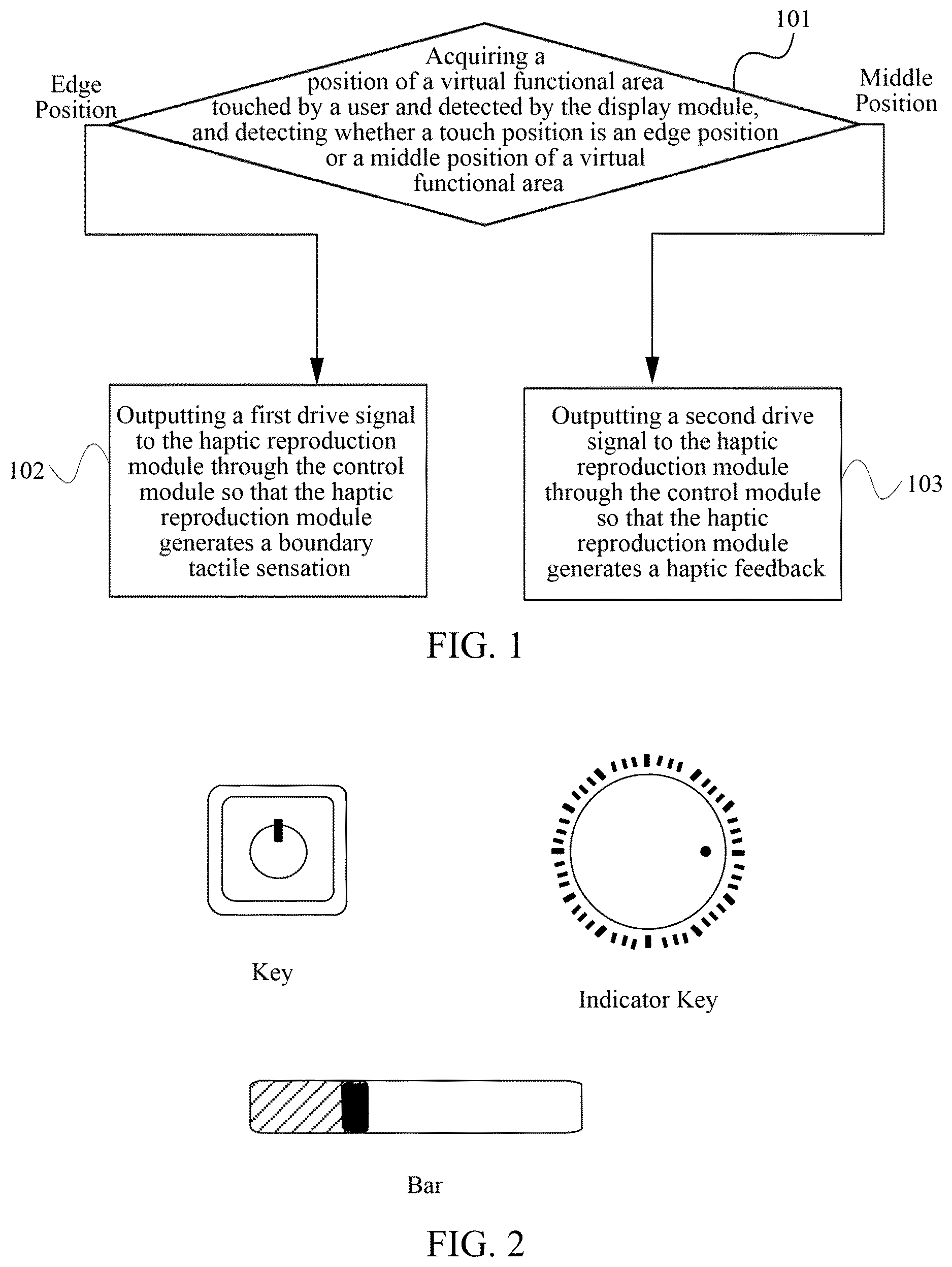 Patent US12619309 Figure 1 – Tactile sensation generation method, haptic reproduction device and computer storage medium