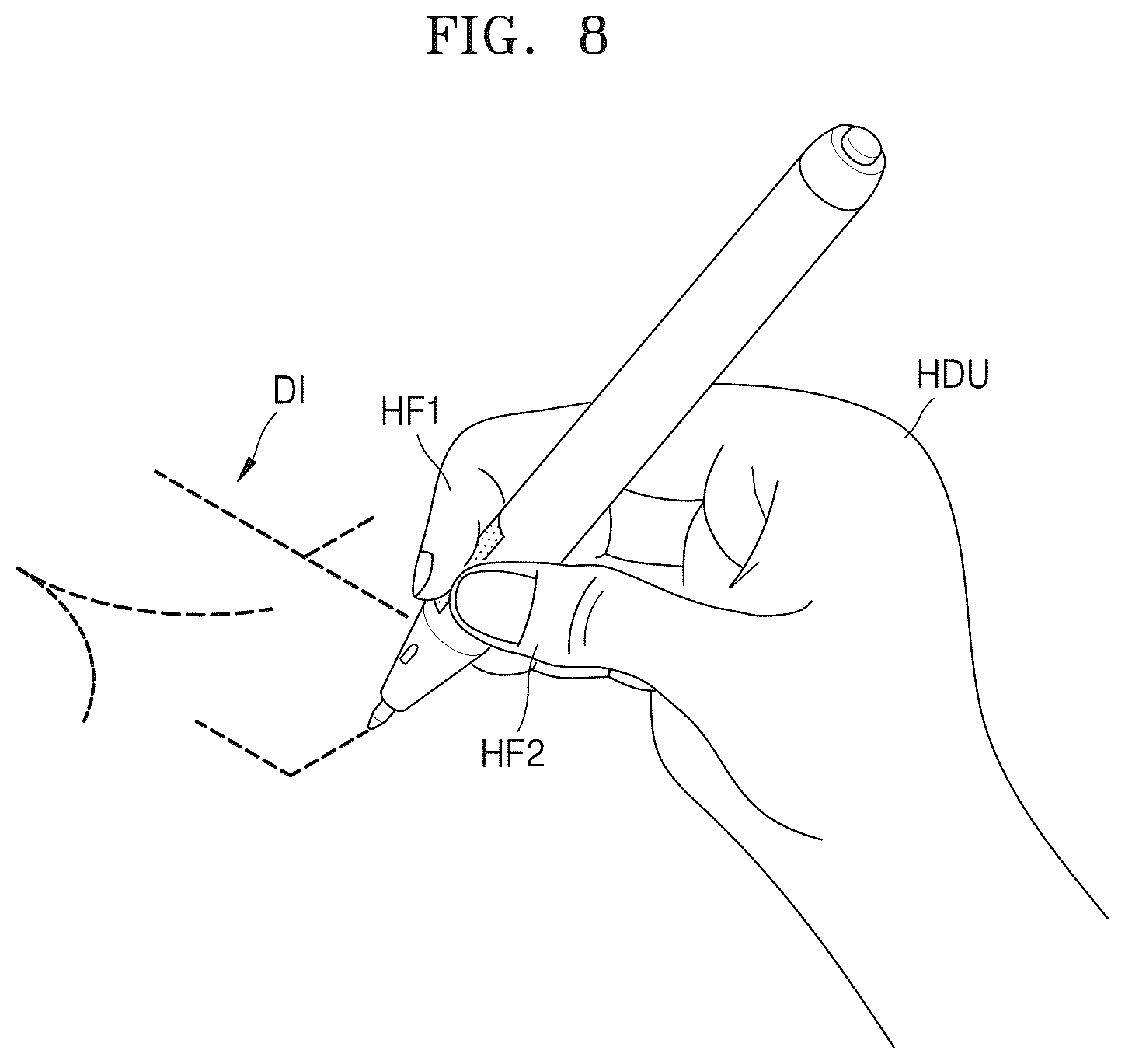 Patent US12619310 Figure 8 – Input feedback based smart pen and protruding feedback based smart tablet