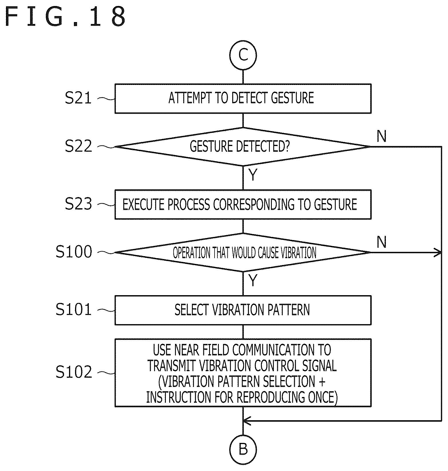 Patent US12619312 Figure 18 – System including pen and pen position detection apparatus, pen position detection apparatus, and method of activating haptic element built in pen