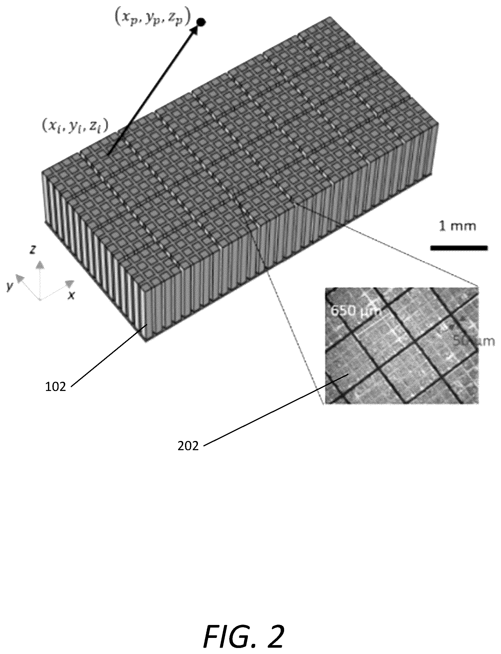 Patent US12619314 Figure 2 – Ultrasonic array for haptic rendering