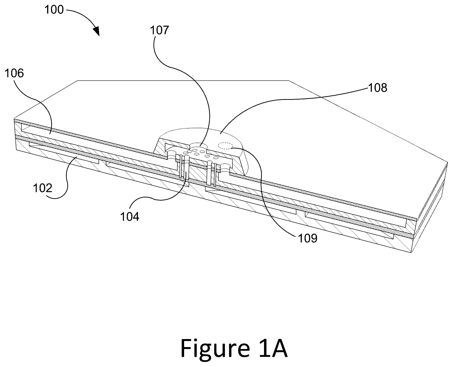 Patent US12619315 Figure 1 – Modular unit cell devices configured to be integrated in various wearable devices, and methods of use thereof