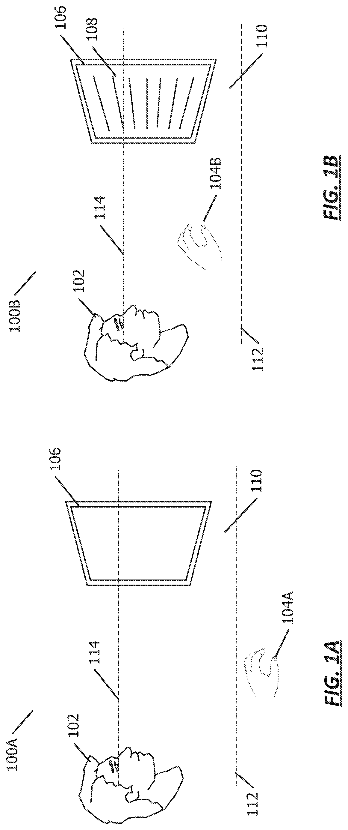 Patent US12619317 Figure 1 – Techniques for utilizing a hand engagement state for processing user input
