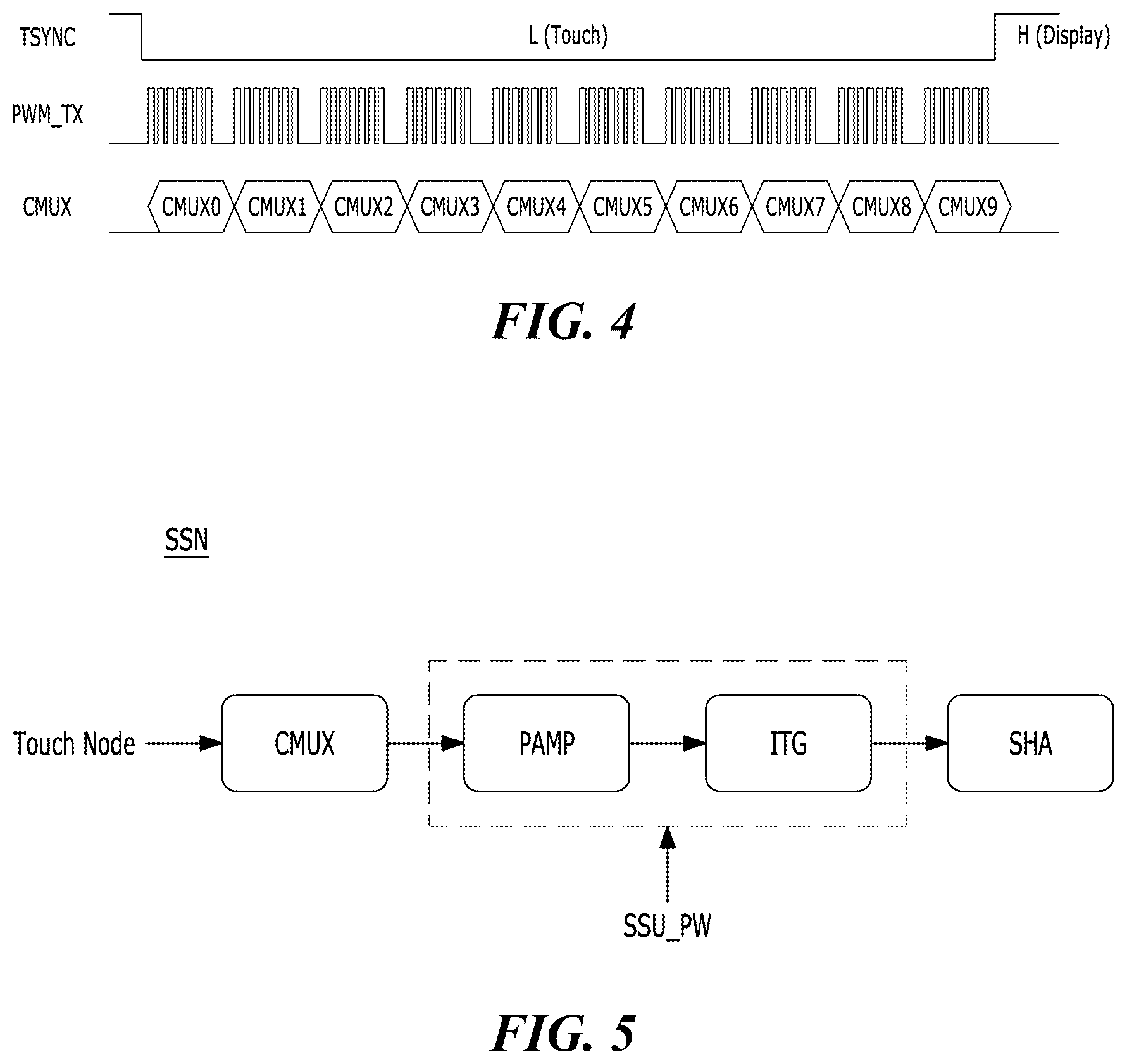 Patent US12619324 Figure 4 – Touch sensing display apparatus