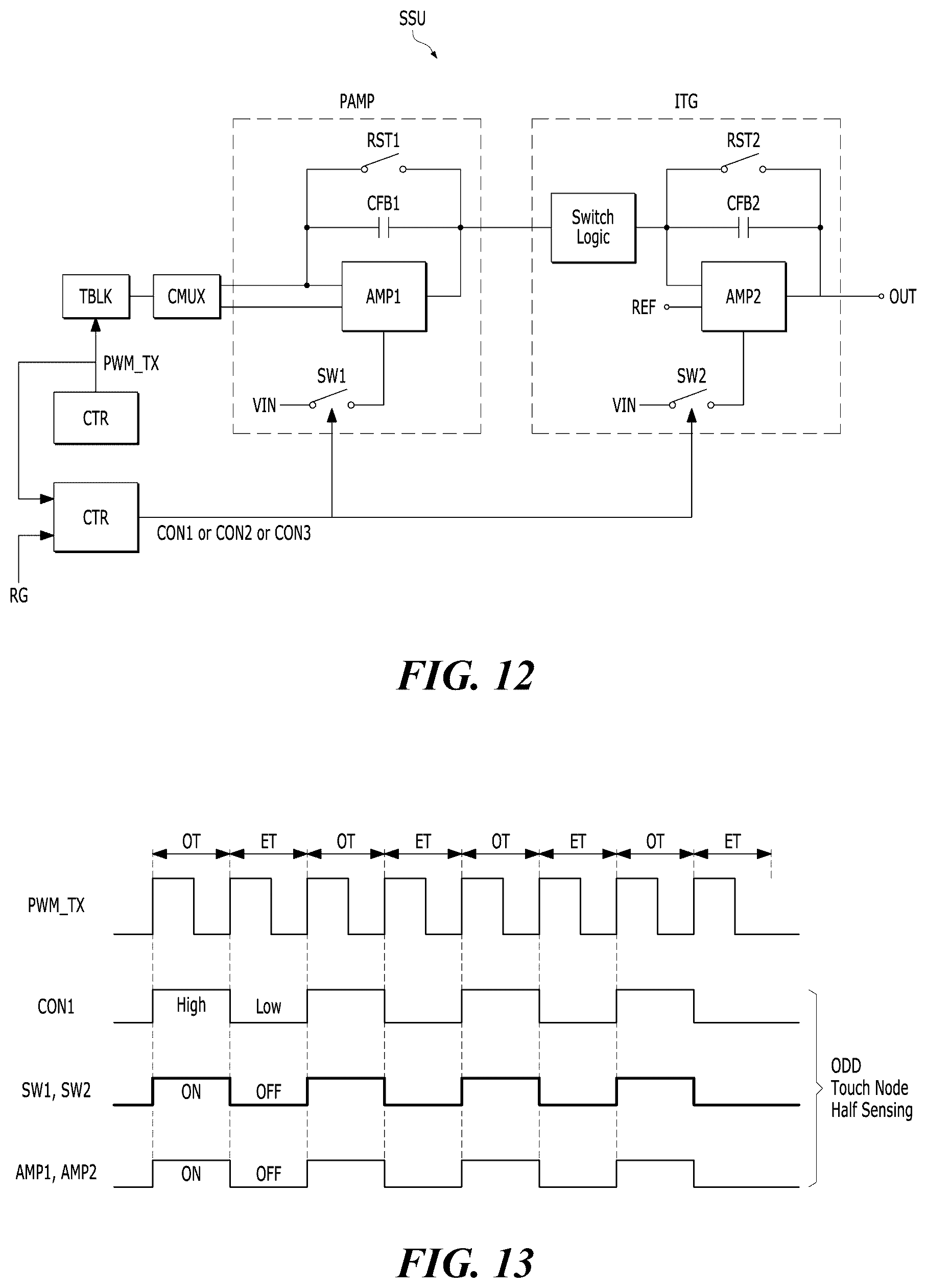 Patent US12619324 Figure 13 – Touch sensing display apparatus