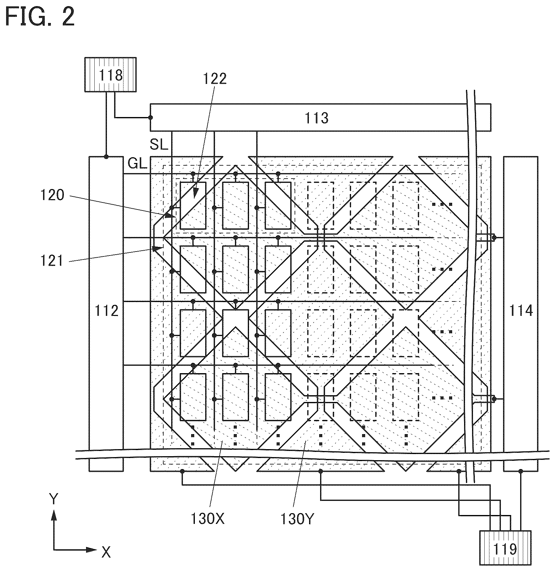 Patent US12619326 Figure 2 – Display device and electronic device