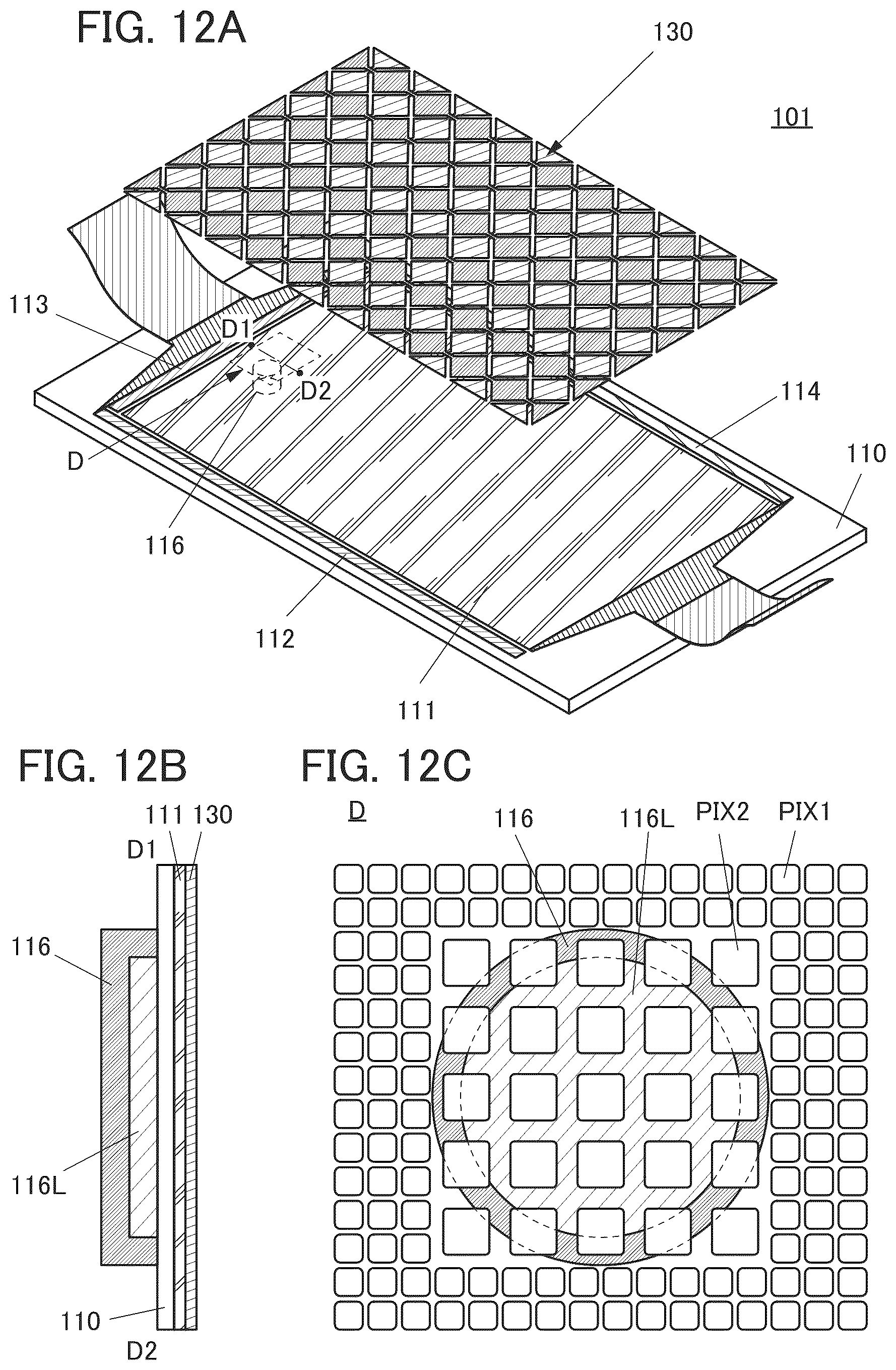 Patent US12619326 Figure 12 – Display device and electronic device