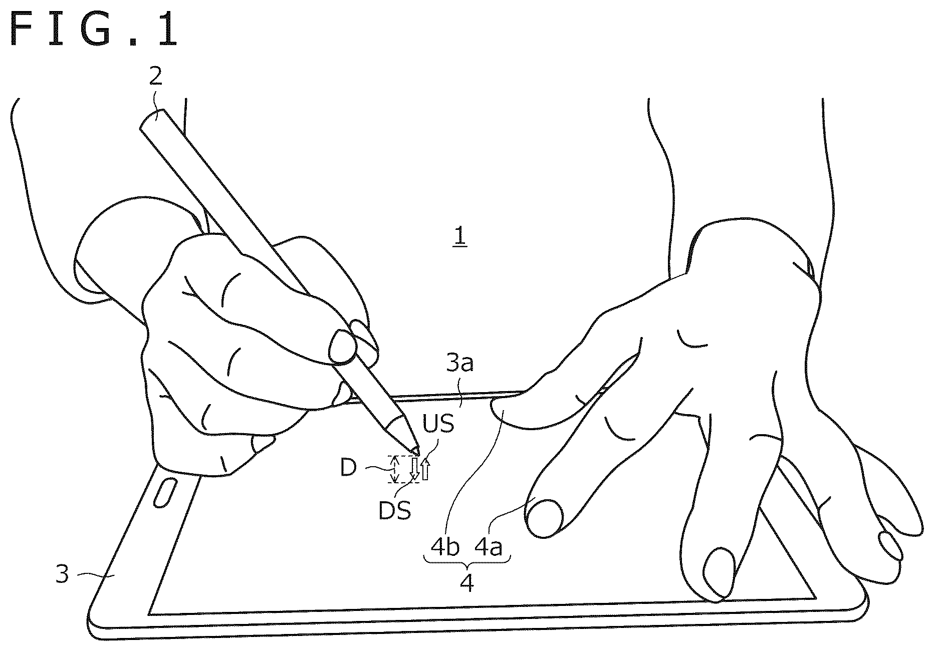 Patent US12619327 — Position detection method of pointer and sensor controller — Figure 1