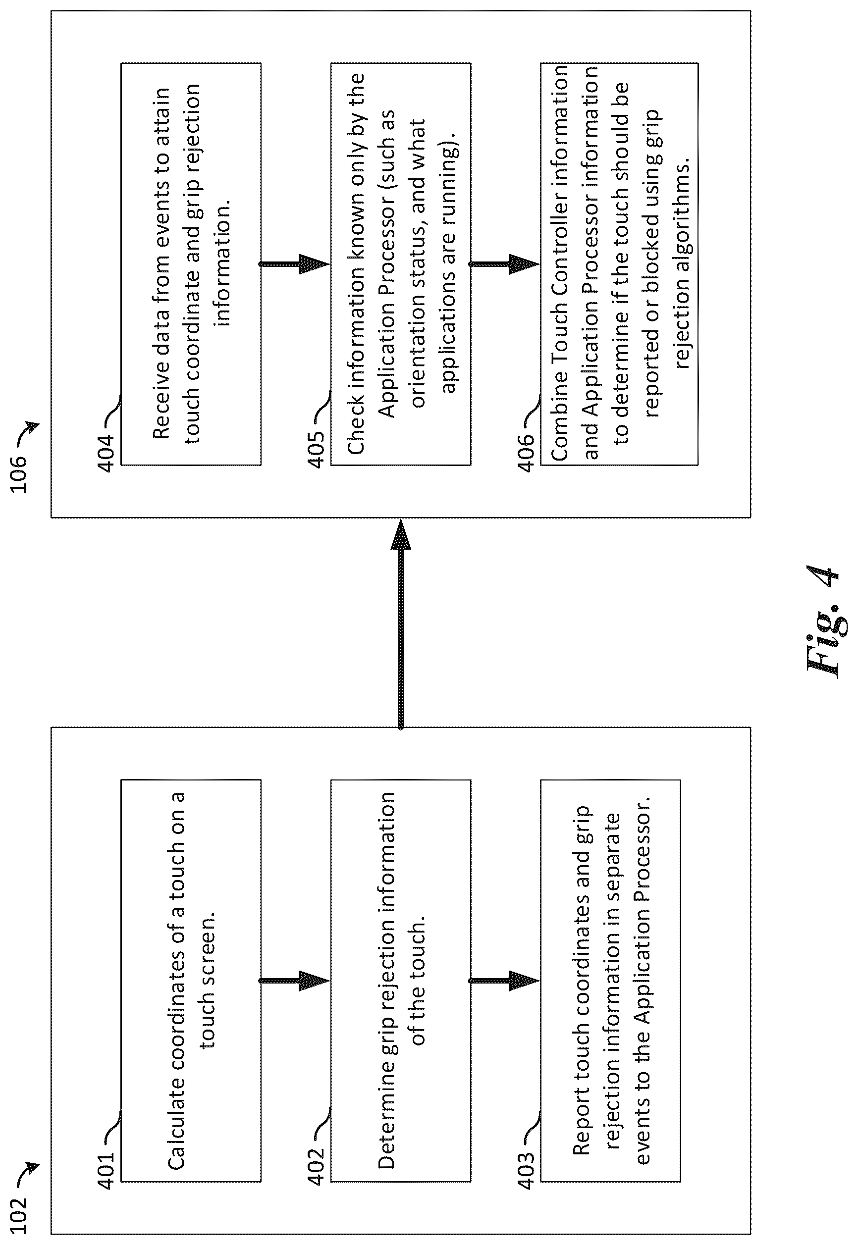 Patent US12619333 Figure 3 – Grip rejection host processing