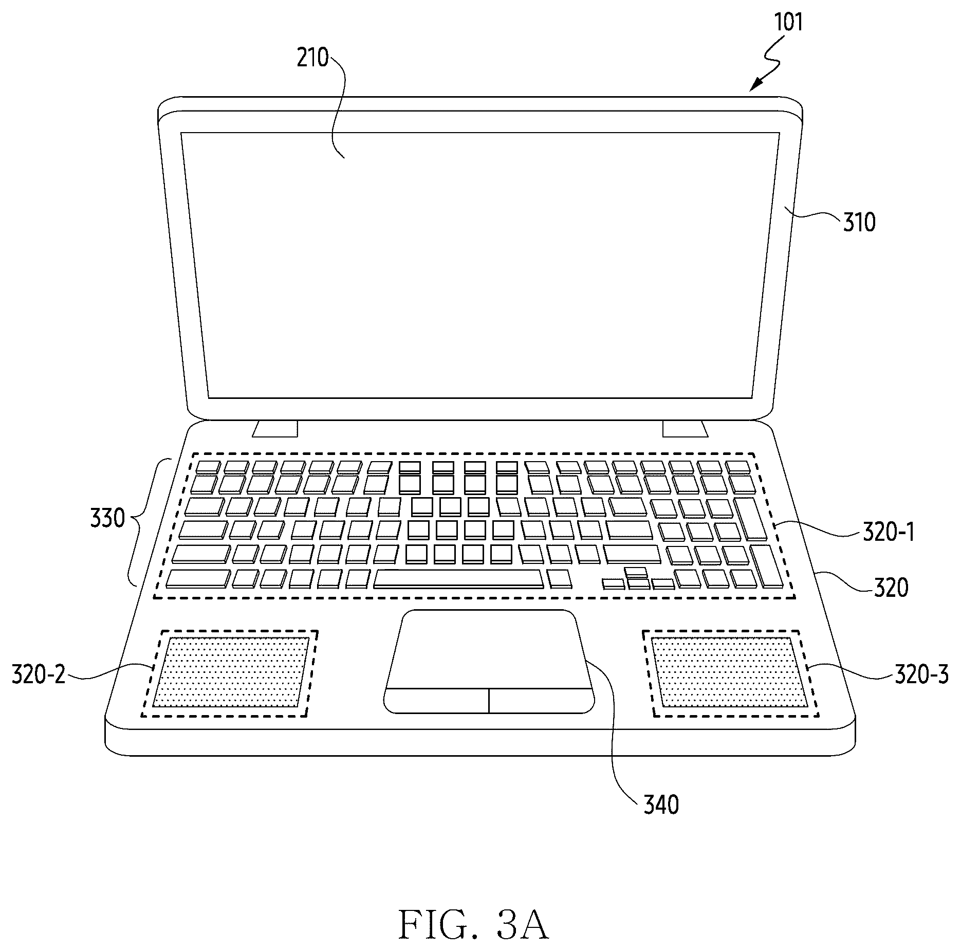 Patent US12619334 Figure 3 – Electronic device and method for executing designated function according to contact of external object