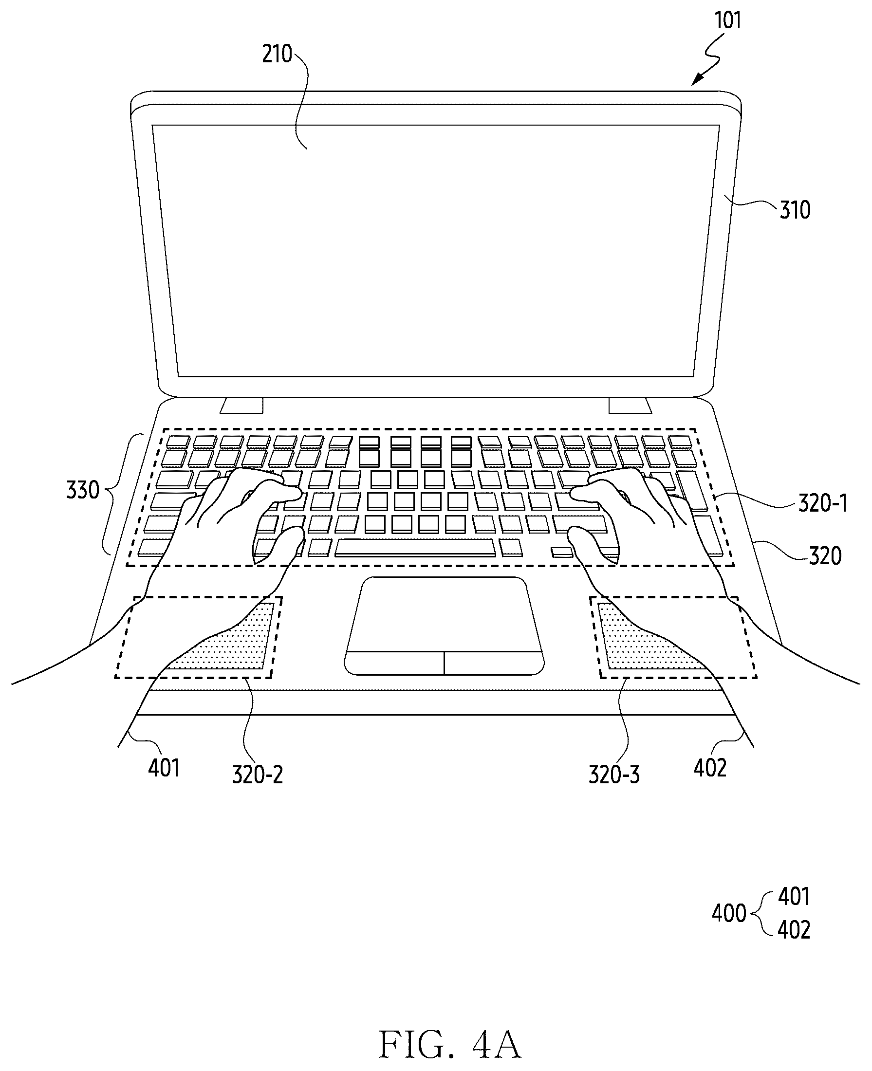 Patent US12619334 Figure 5 – Electronic device and method for executing designated function according to contact of external object