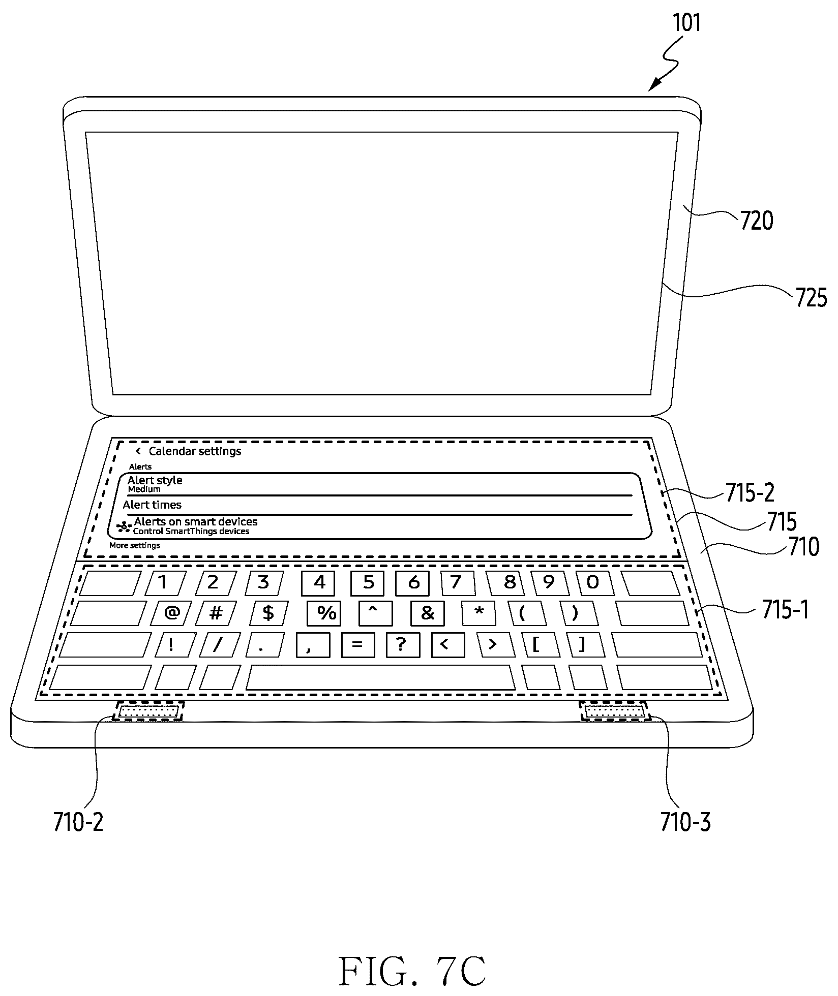 Patent US12619334 Figure 12 – Electronic device and method for executing designated function according to contact of external object