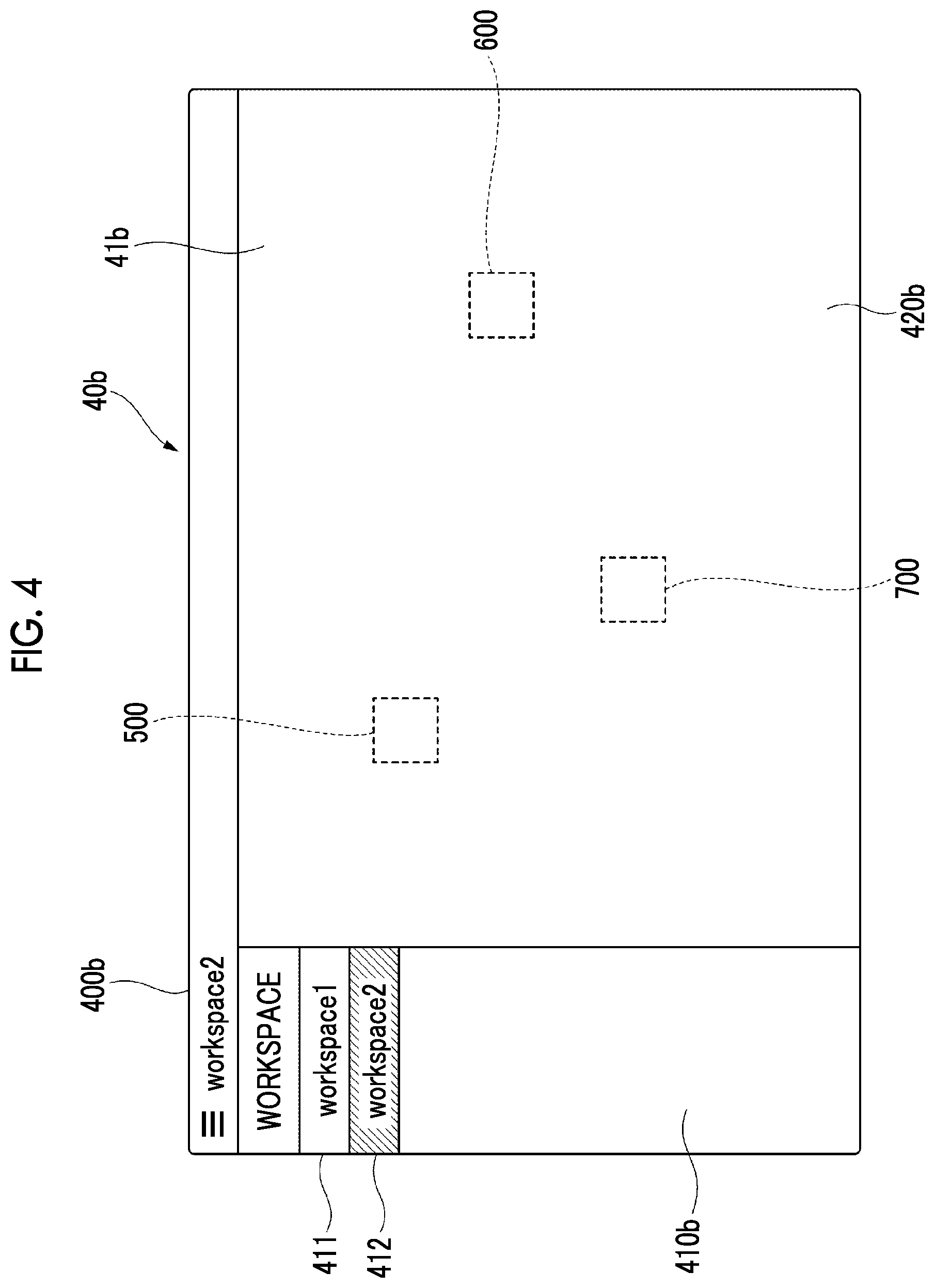 Patent US12619336 Figure 4 – Information processing apparatus, non-transitory computer readable medium storing program, and information processing method for arranging thumbnails of various thumbnail groups