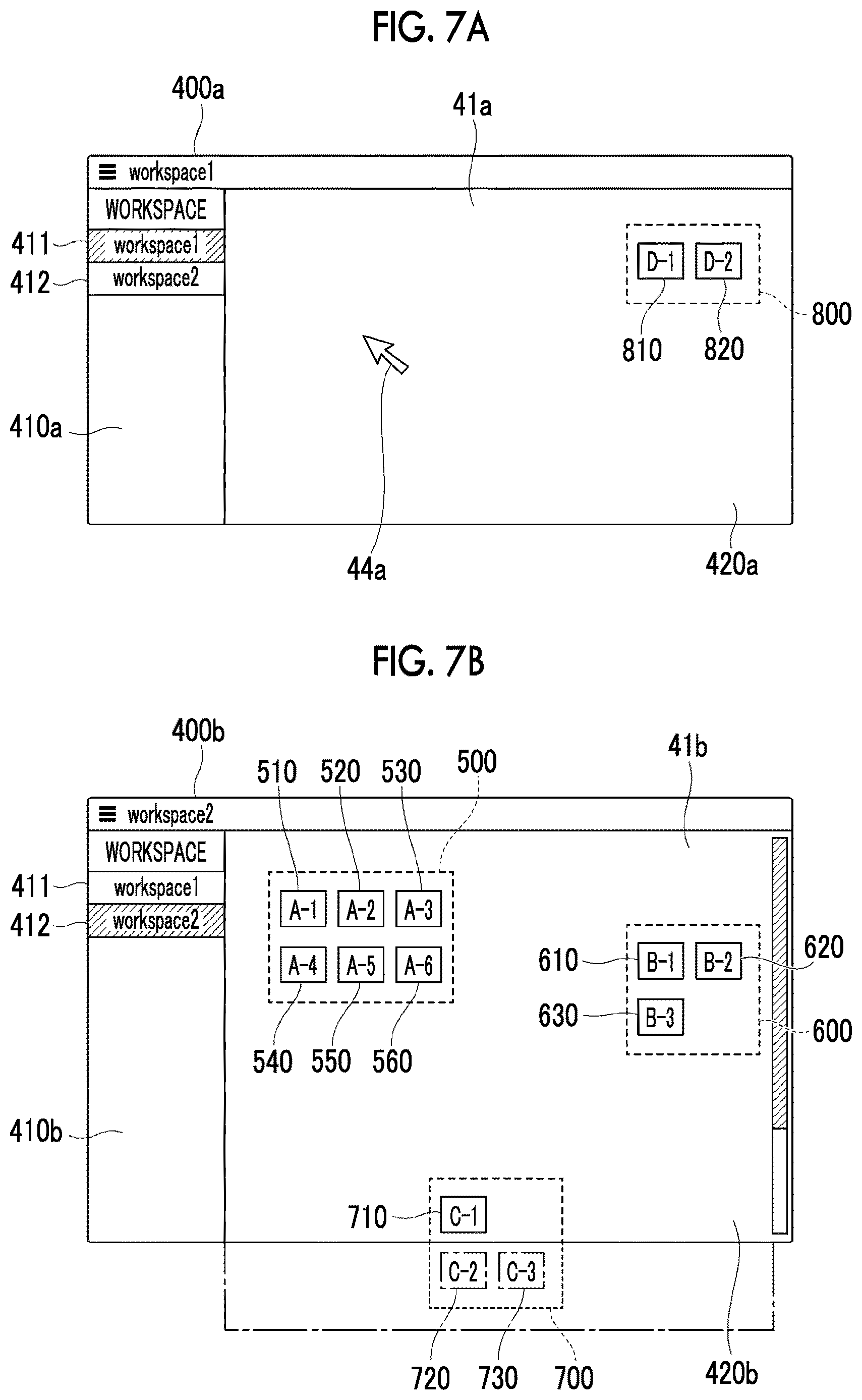 Patent US12619336 Figure 7 – Information processing apparatus, non-transitory computer readable medium storing program, and information processing method for arranging thumbnails of various thumbnail groups