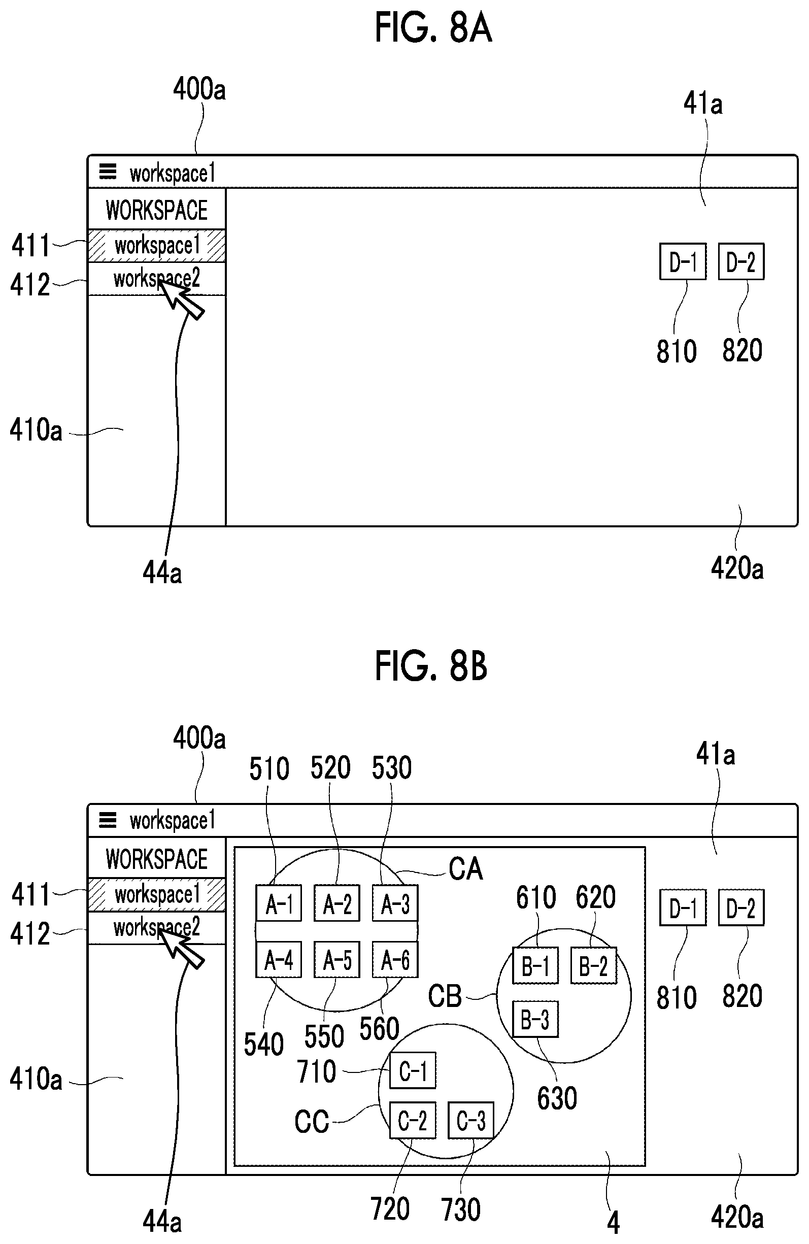 Patent US12619336 Figure 8 – Information processing apparatus, non-transitory computer readable medium storing program, and information processing method for arranging thumbnails of various thumbnail groups