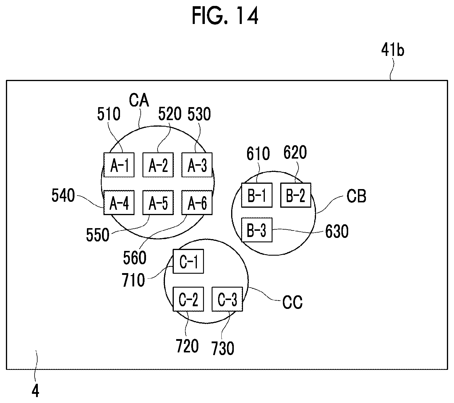 Patent US12619336 Figure 14 – Information processing apparatus, non-transitory computer readable medium storing program, and information processing method for arranging thumbnails of various thumbnail groups
