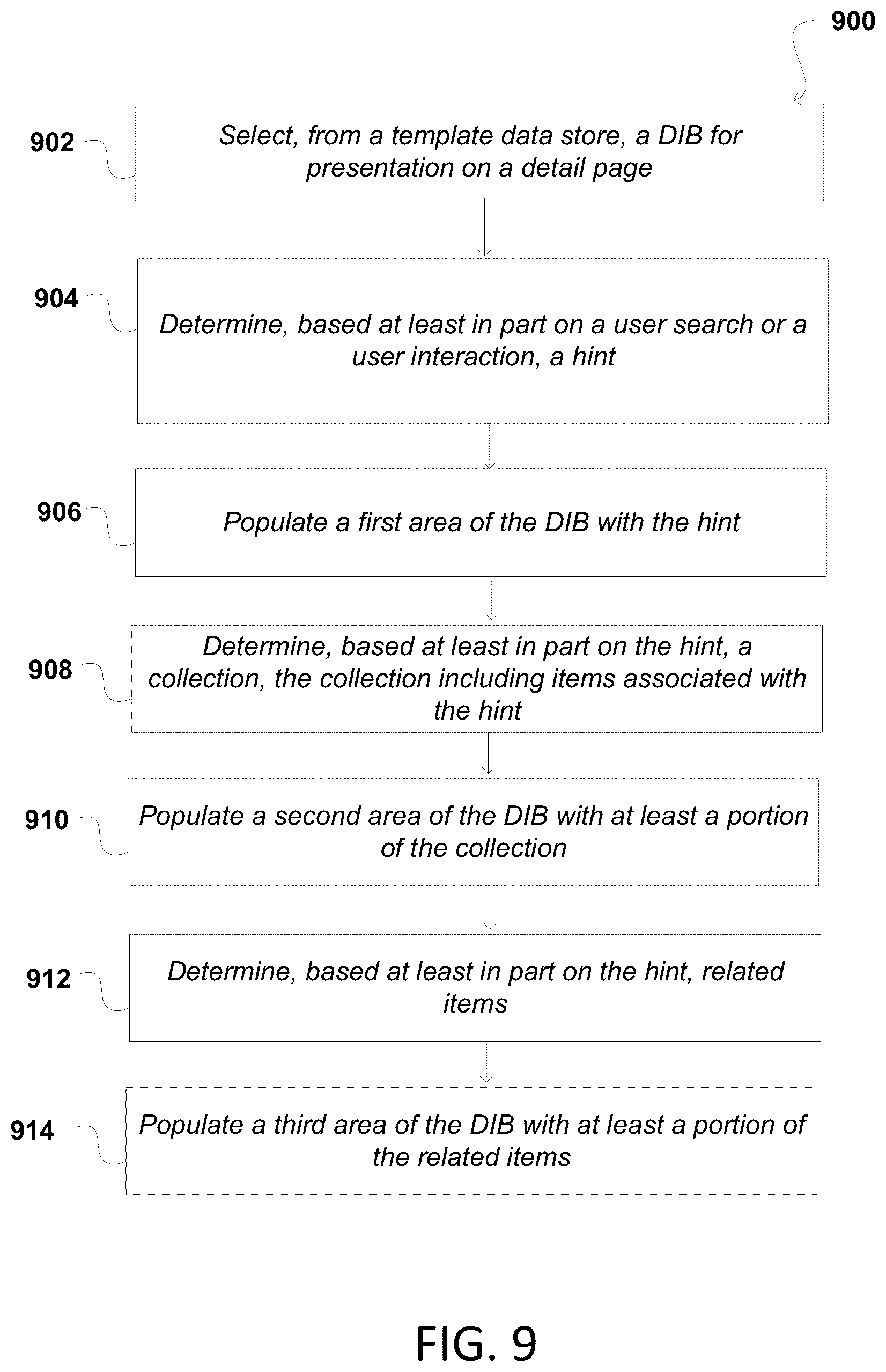 Patent US12619341 Figure 14 – Dynamic collection-based content presentation
