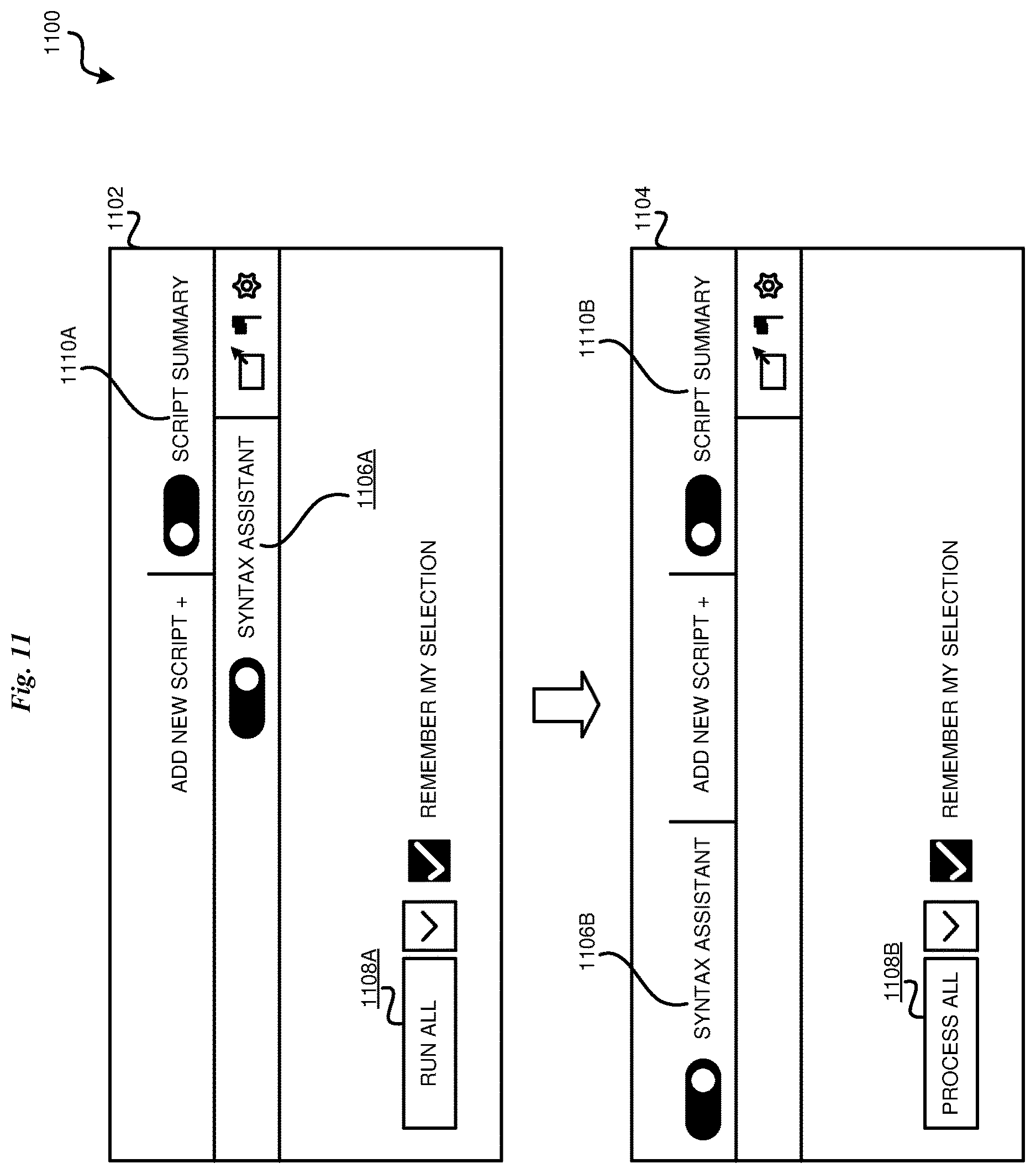 Patent US12619342 Figure 11 – Cognitive detection of user interface errors