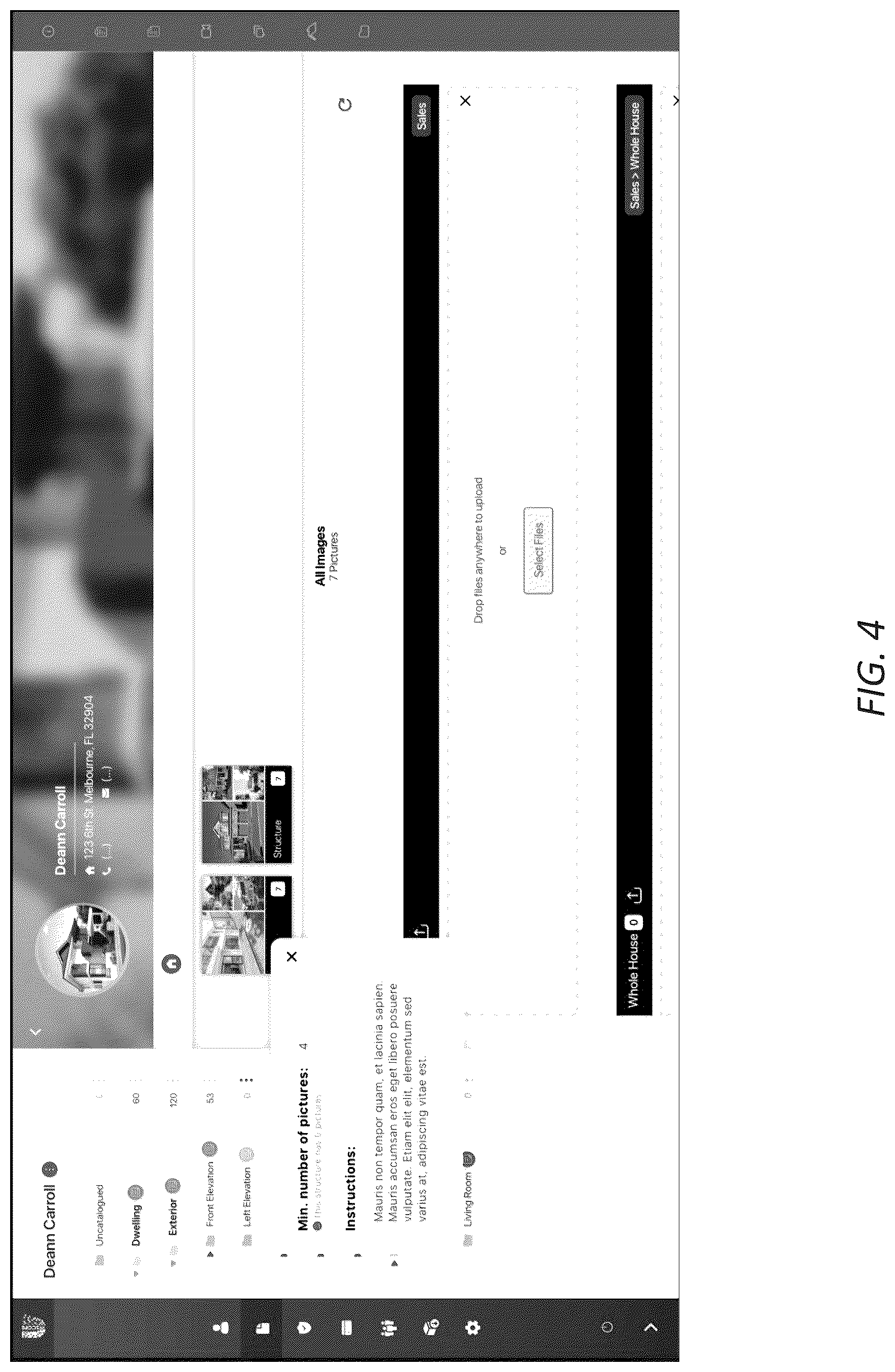 Patent US12619343 Figure 5 – Inspection templates and administrative controls