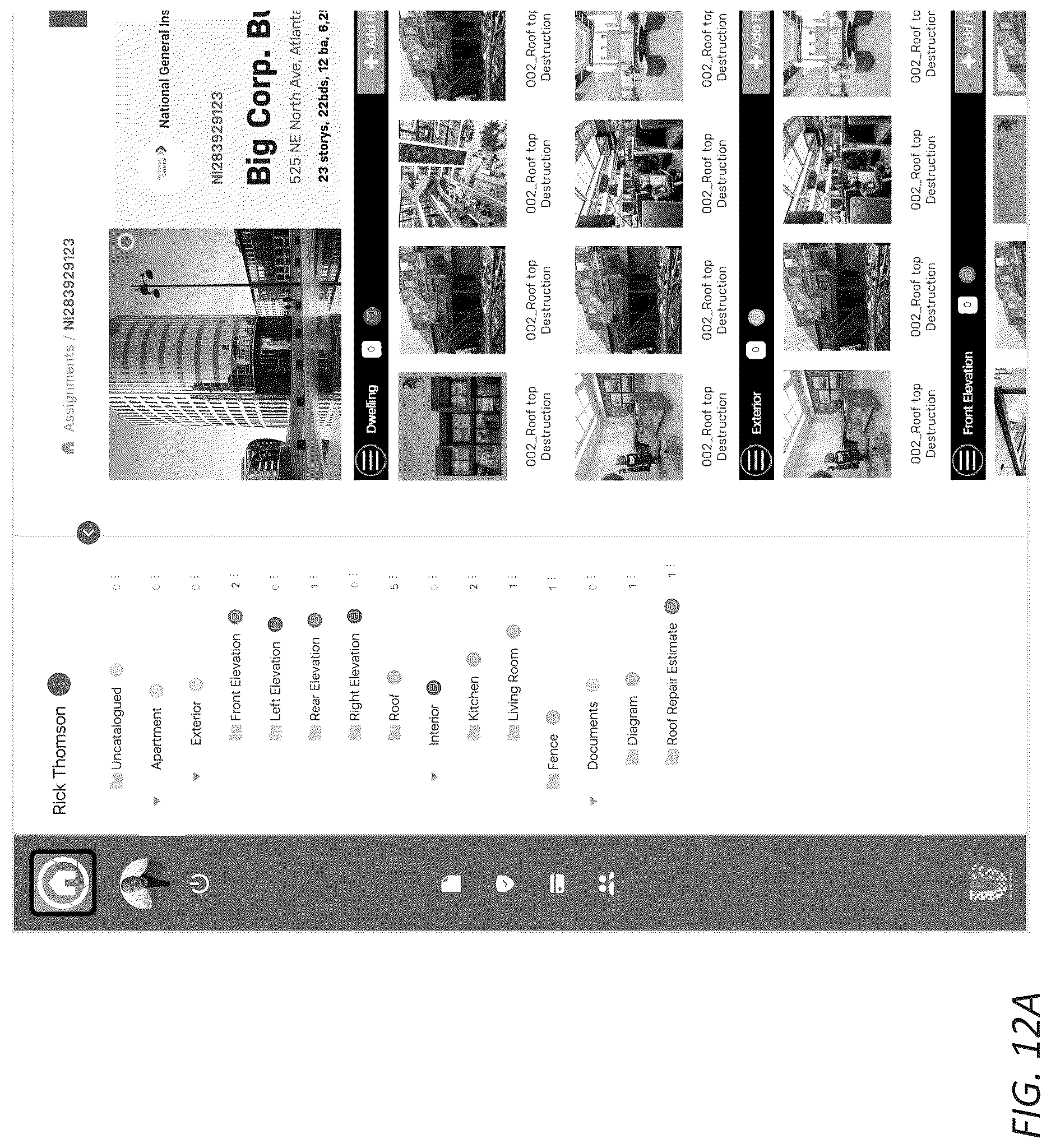 Patent US12619343 Figure 13 – Inspection templates and administrative controls