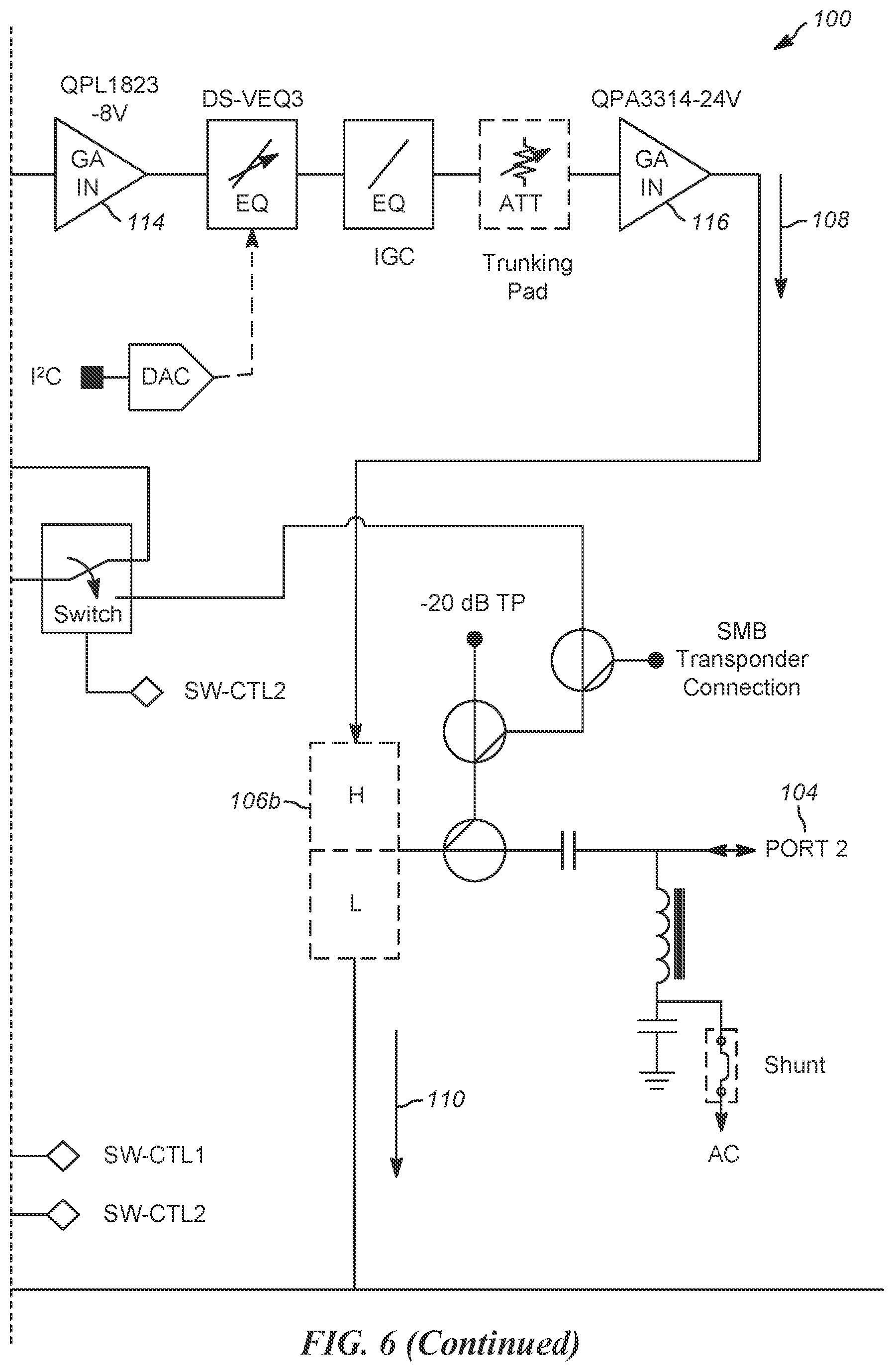 Patent US12619344 Figure 10 – Graphical user interface for controlling extended spectrum DOCSIS amplifier