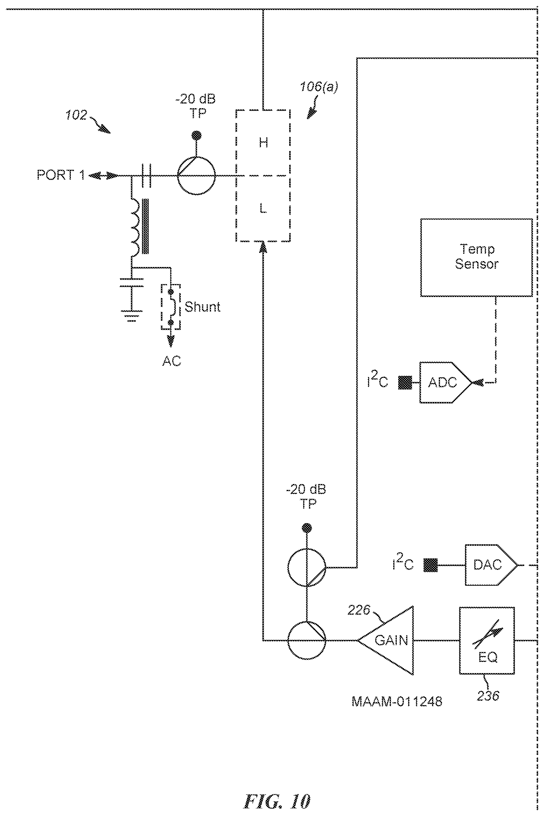 Patent US12619344 Figure 15 – Graphical user interface for controlling extended spectrum DOCSIS amplifier