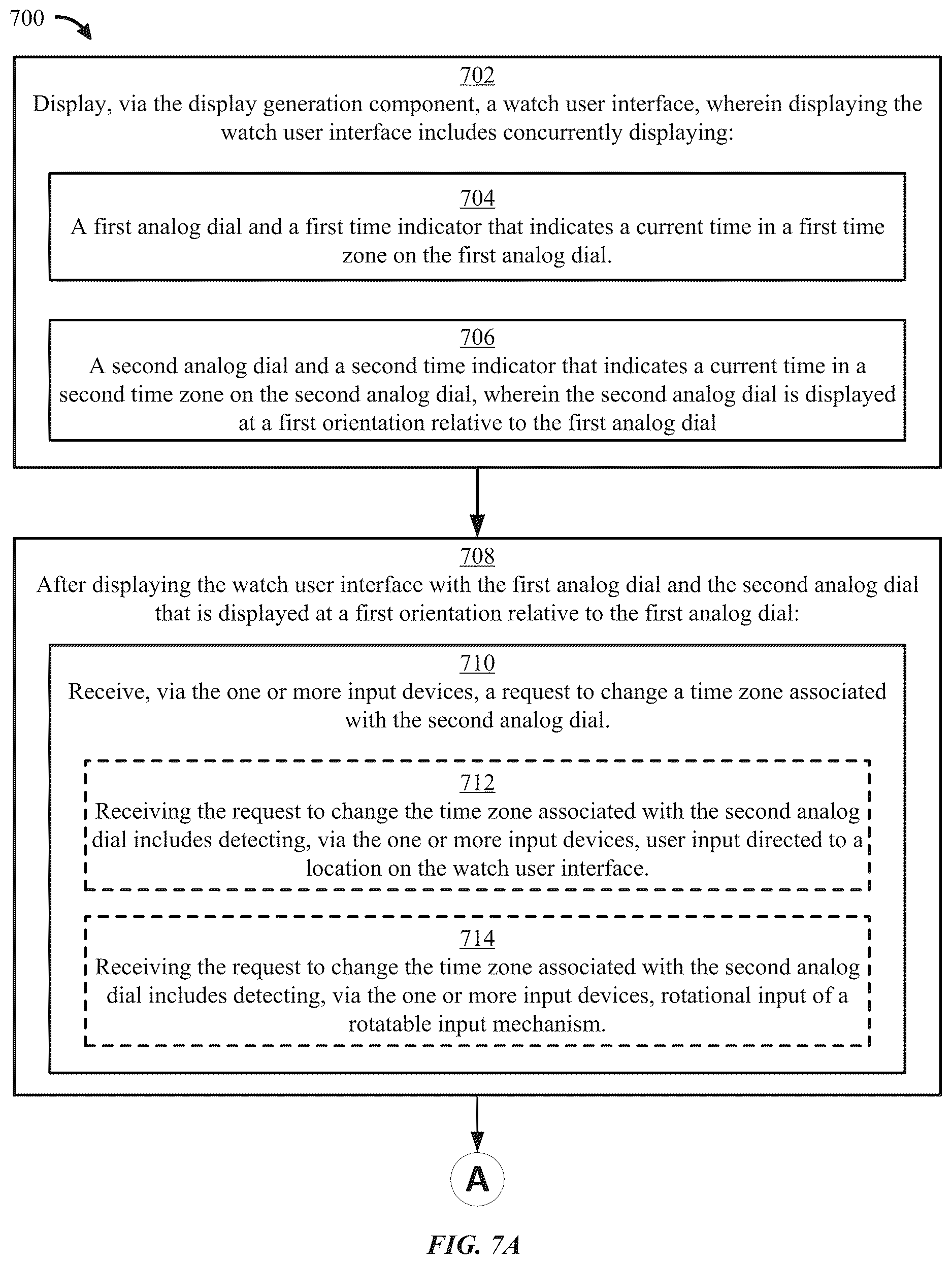 Patent US12619345 Figure 11 – User interfaces related to time