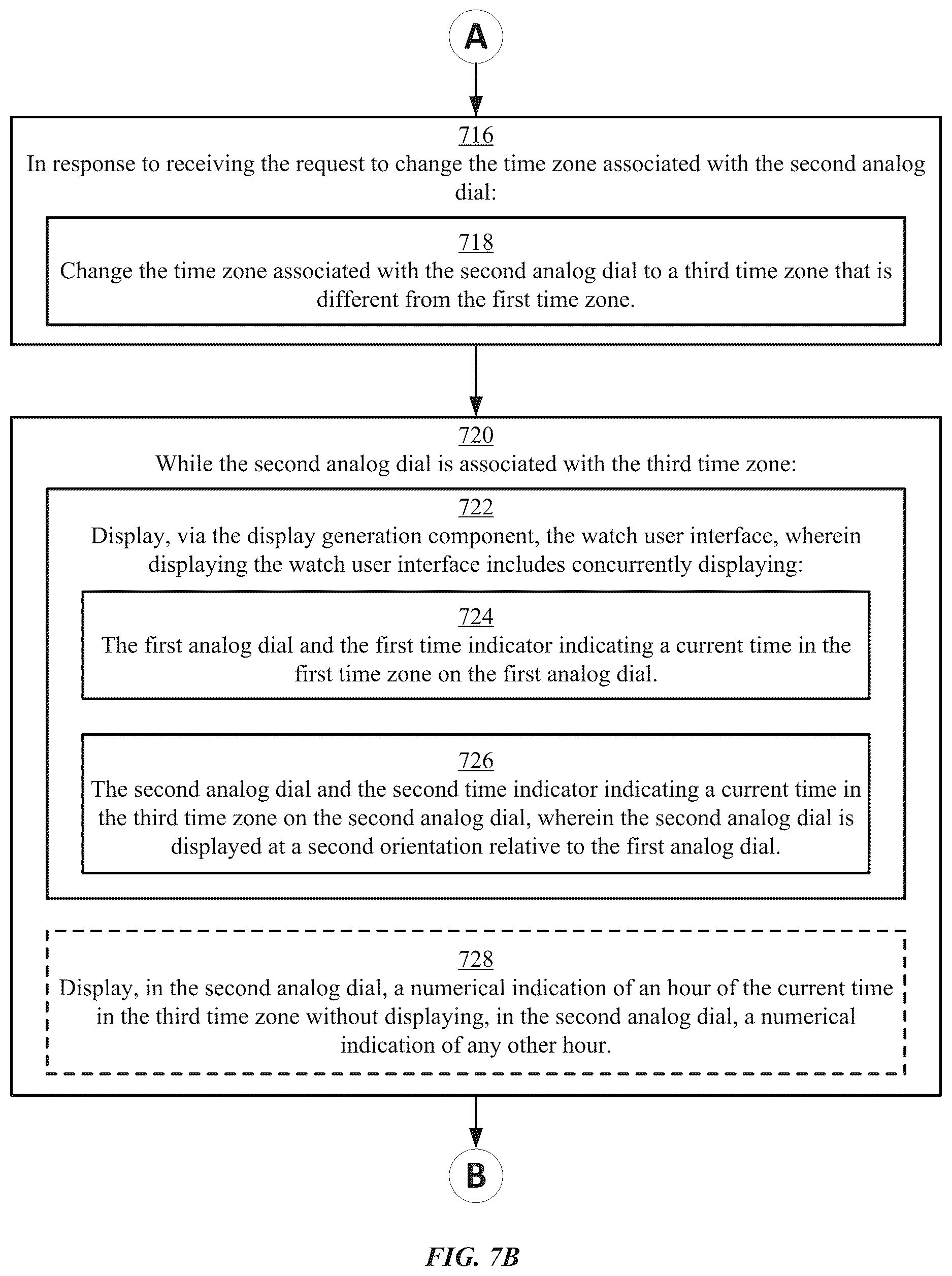 Patent US12619345 Figure 12 – User interfaces related to time