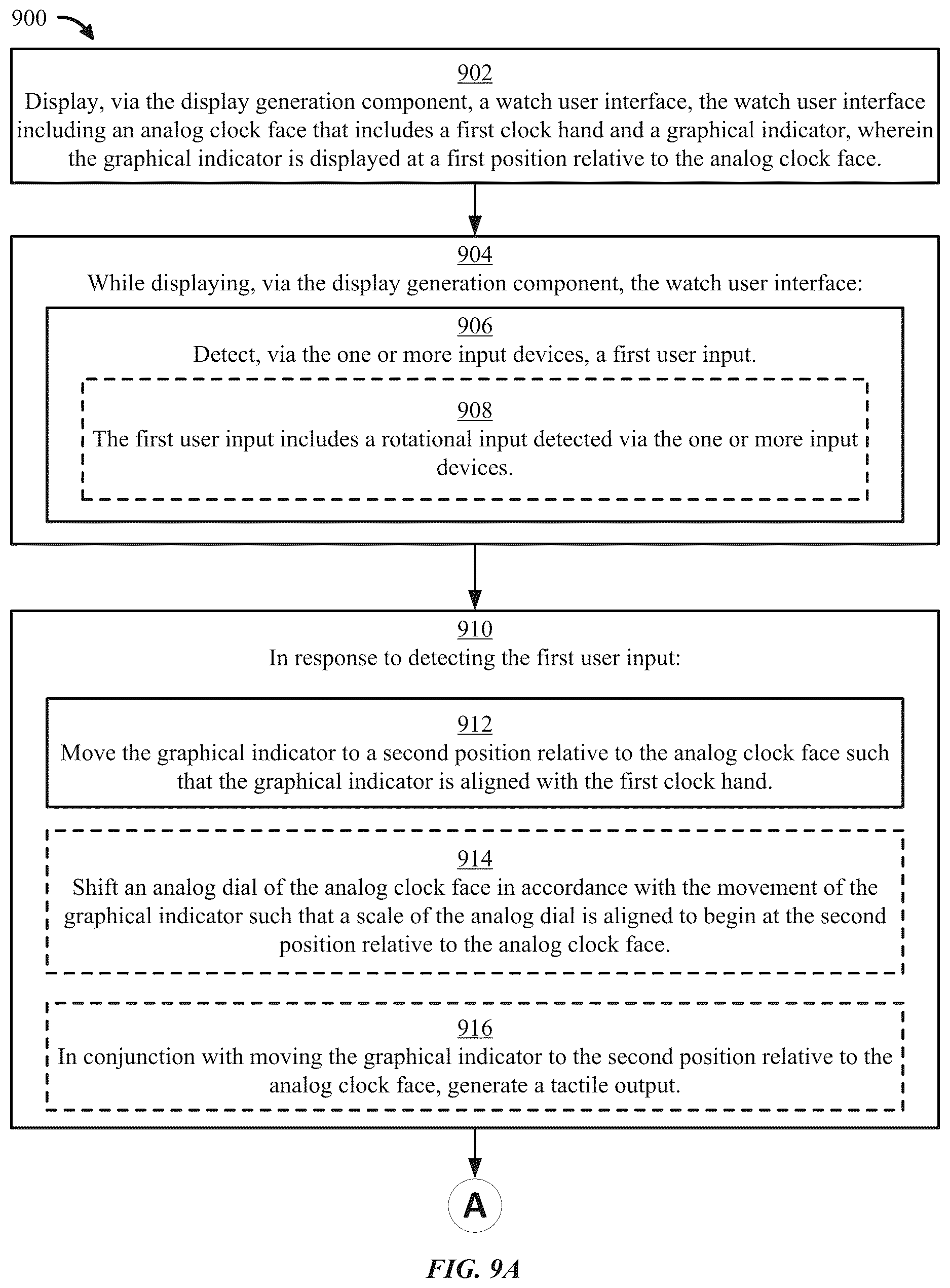 Patent US12619345 Figure 18 – User interfaces related to time