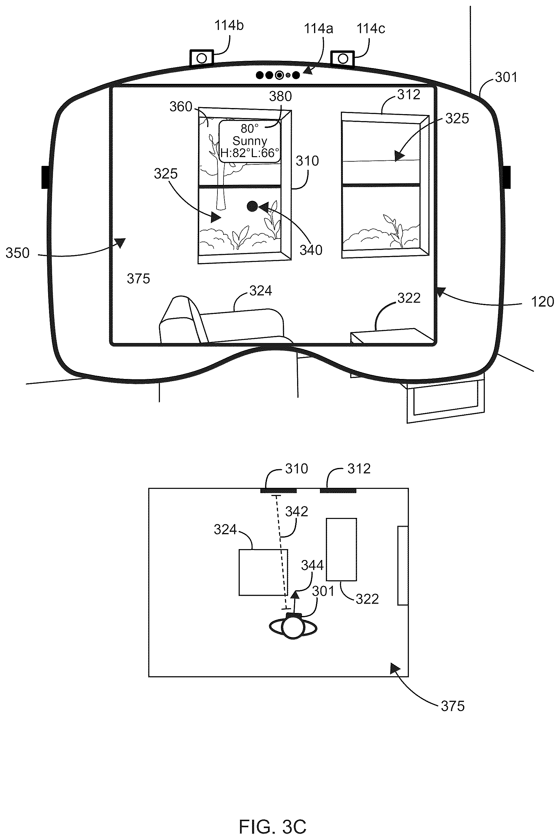 Patent US12619346 Figure 5 – Displaying content based on detecting an associated context in a physical environment