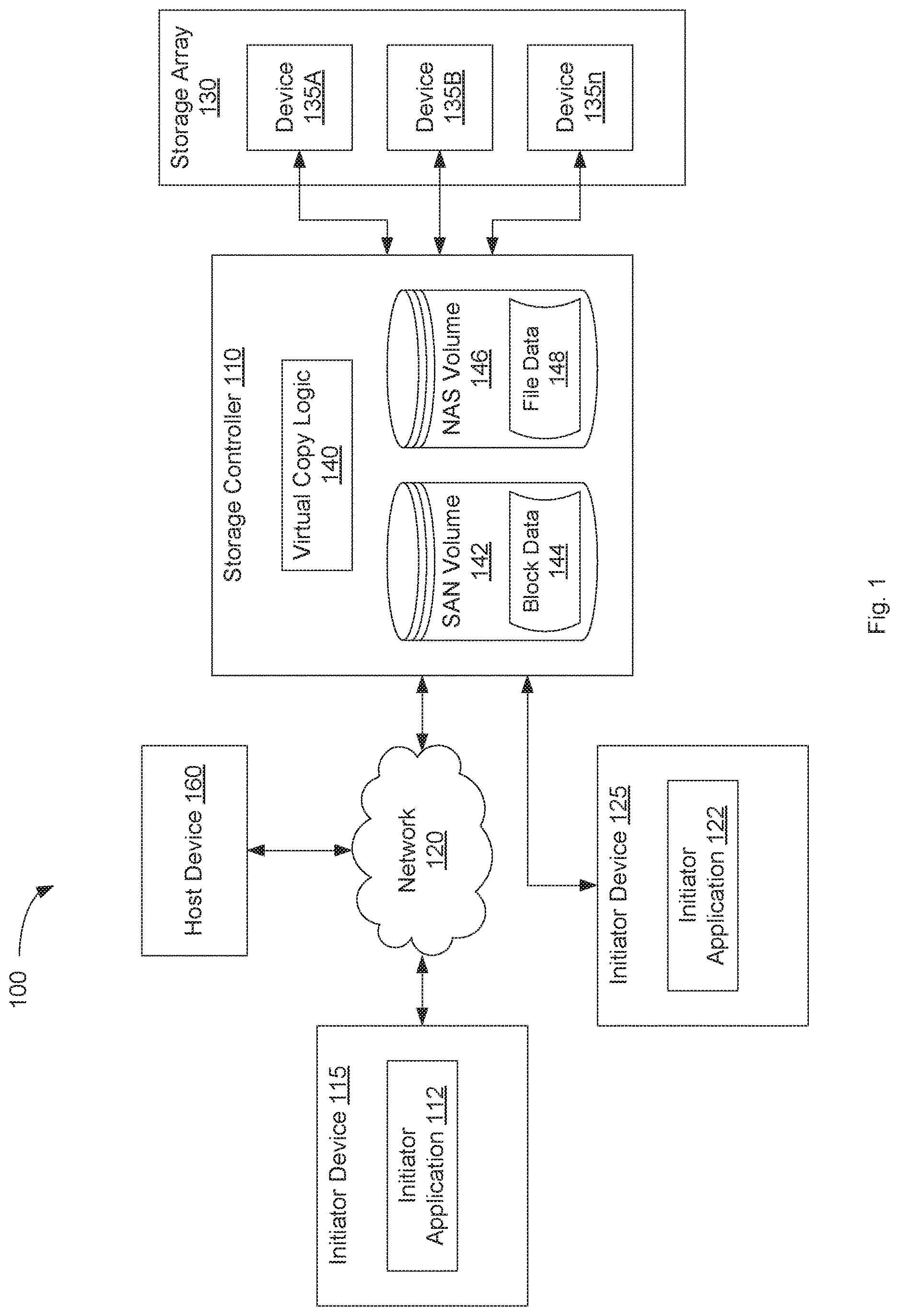 Patent US12619351 Figure 1 – Optimized migration of data between file systems of a storage array