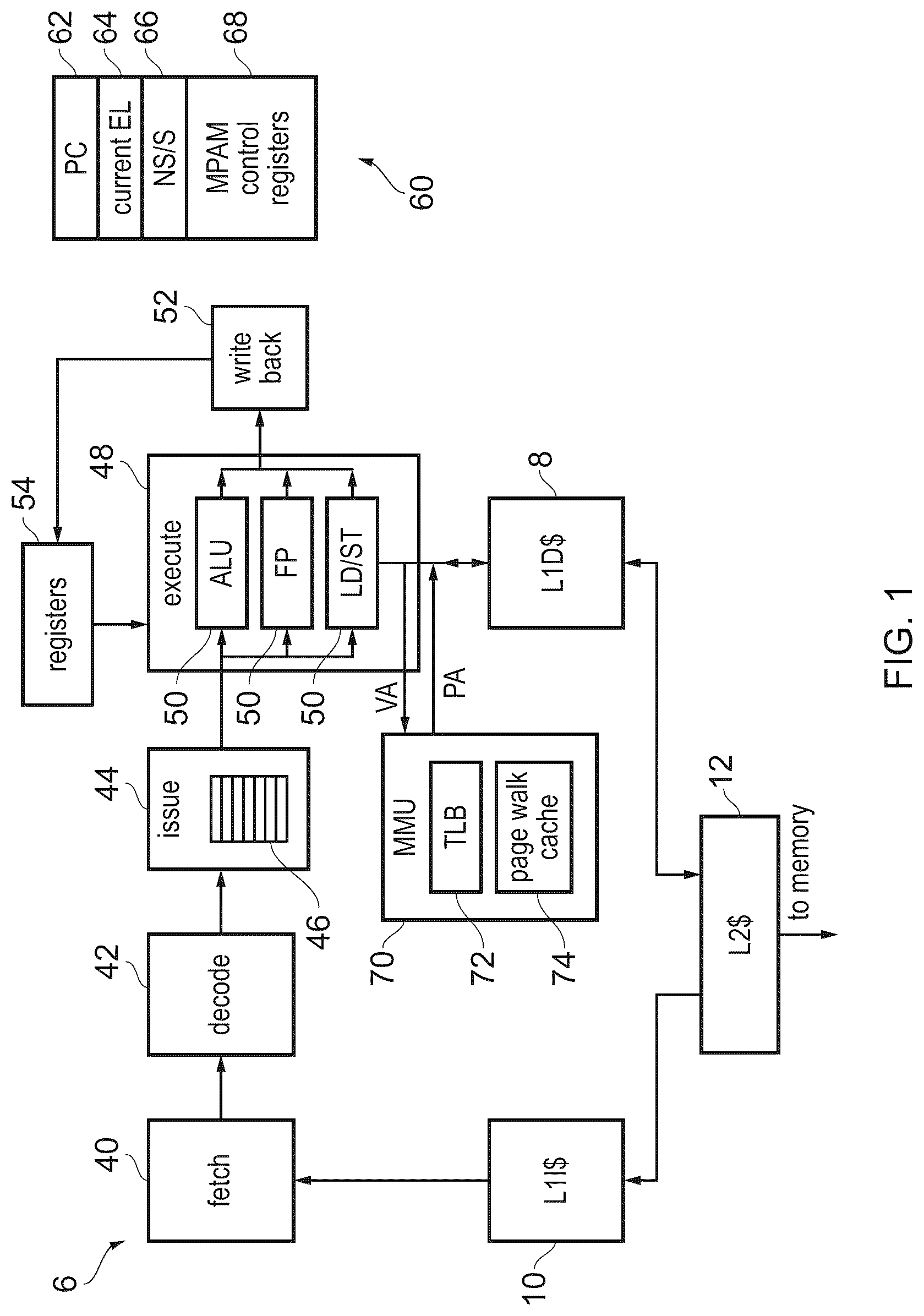 Patent US12619369 Figure 1 – Memory transaction parameter settings