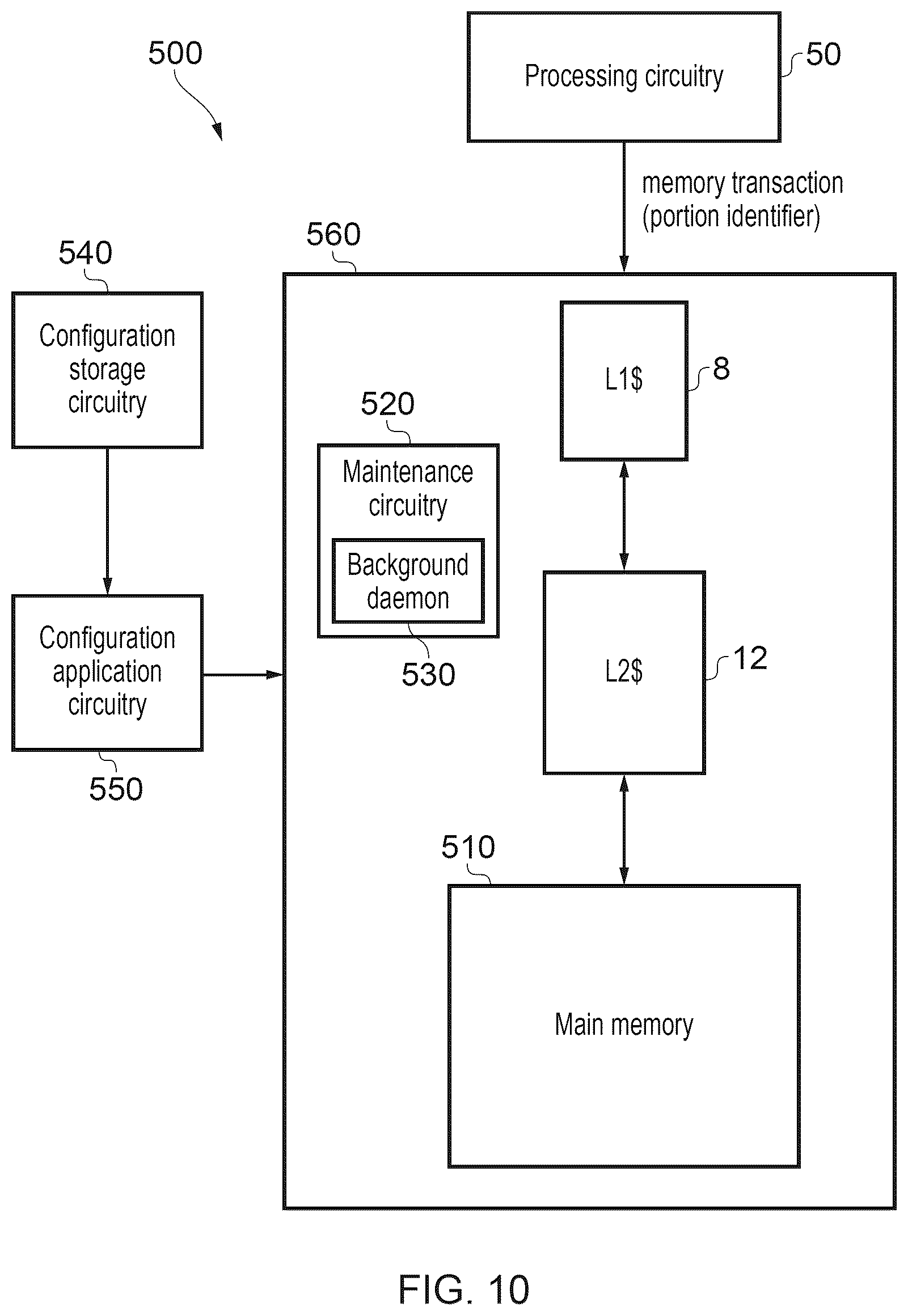 Patent US12619369 Figure 9 – Memory transaction parameter settings