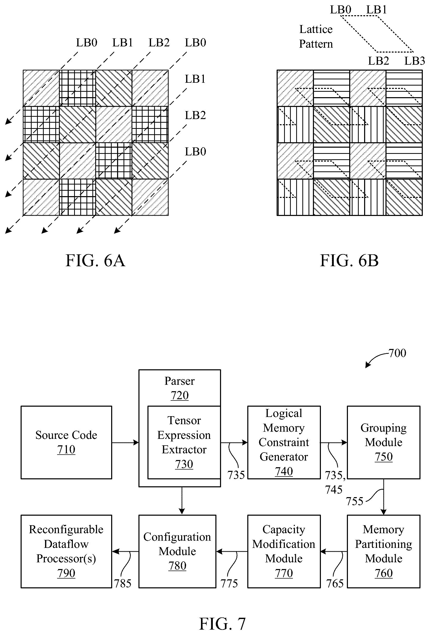 Patent US12619370 Figure 8 – Memory unit partitioning for reconfigurable dataflow computers
