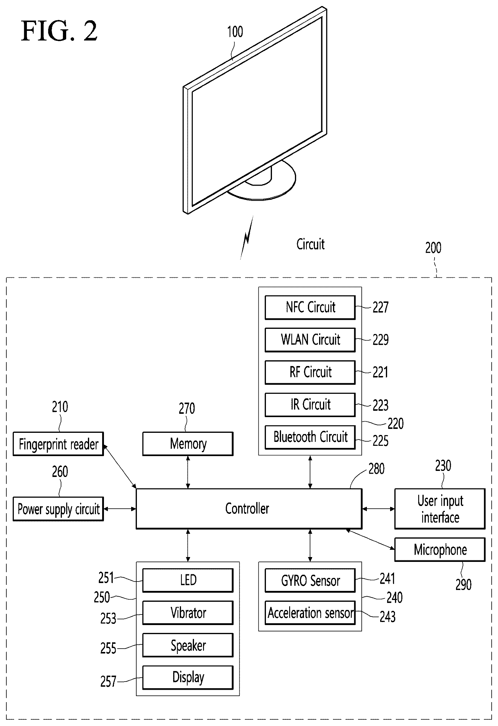 Patent US12619387 Figure 2 – Display device