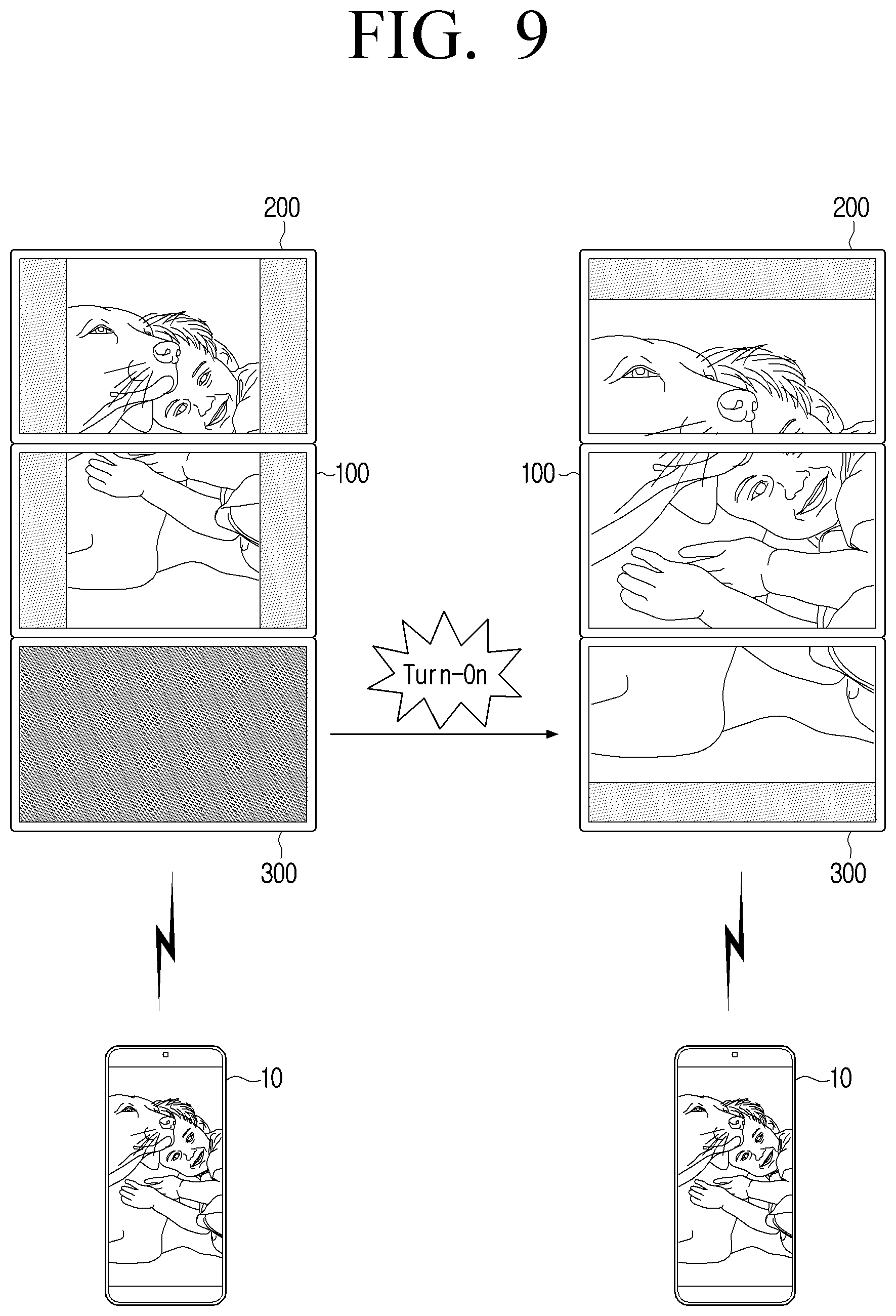 Patent US12619388 Figure 9 – Display apparatus for identifying connection and disconnection of external display device and control method thereof