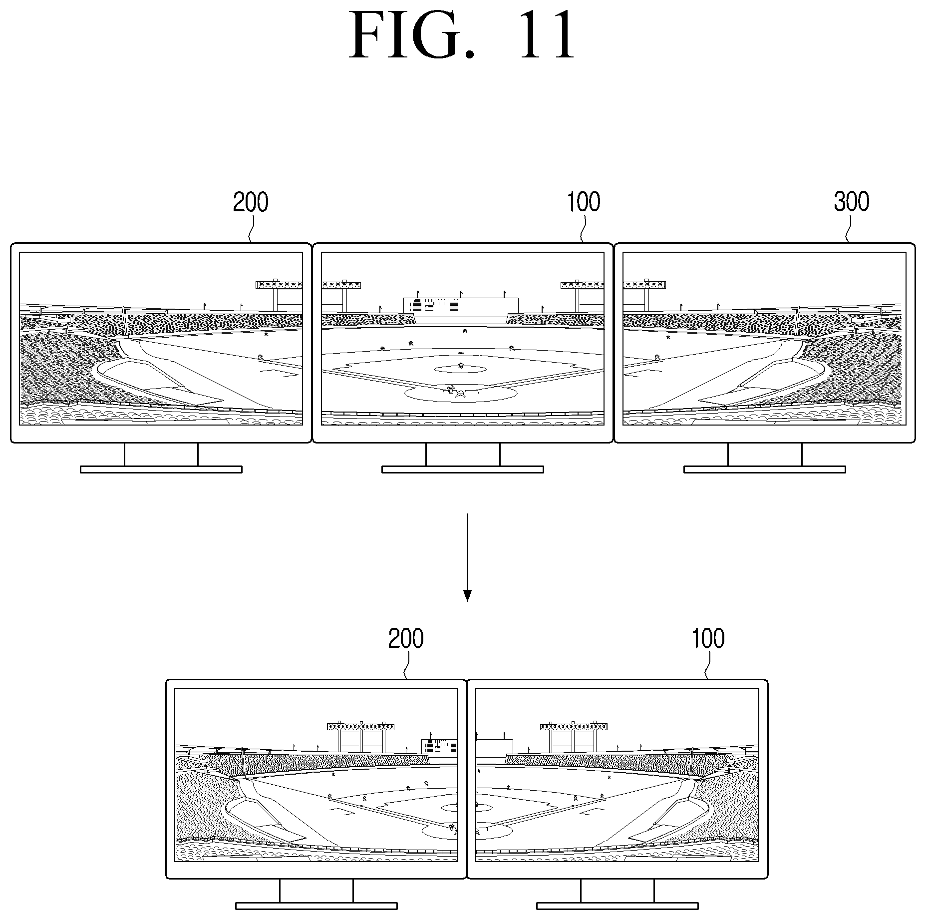 Patent US12619388 Figure 11 – Display apparatus for identifying connection and disconnection of external display device and control method thereof