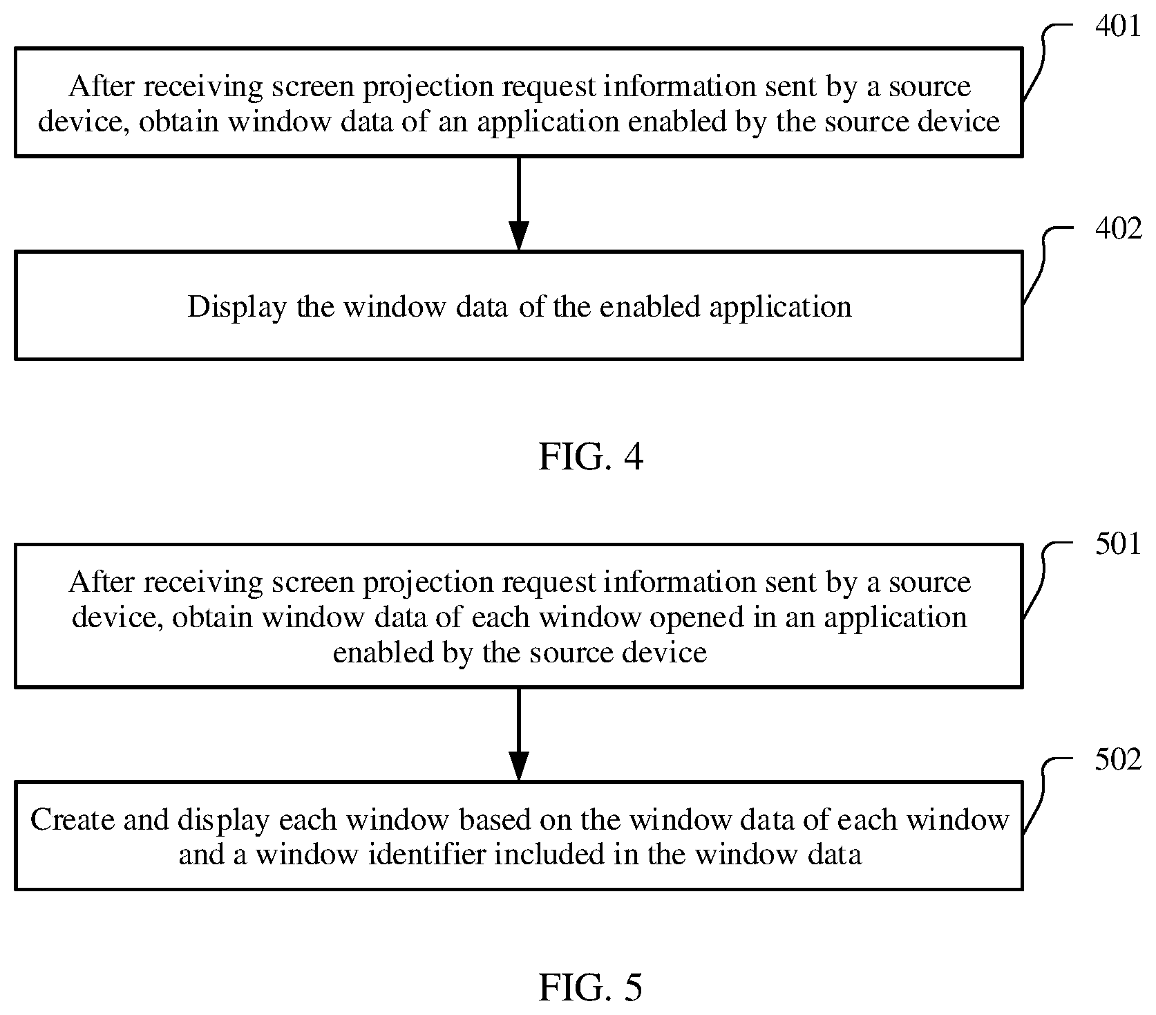 Patent US12619389 Figure 4 – Screen projection display method and system, terminal device, and storage medium