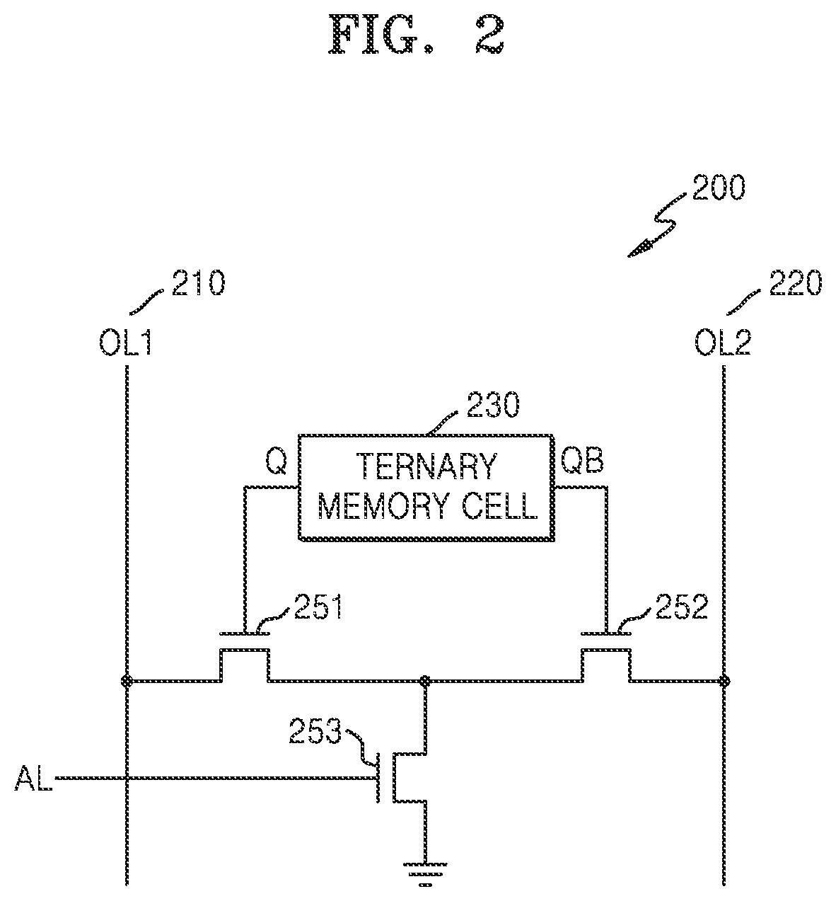 Patent US12619395 Figure 2 – Memory device including ternary memory cell