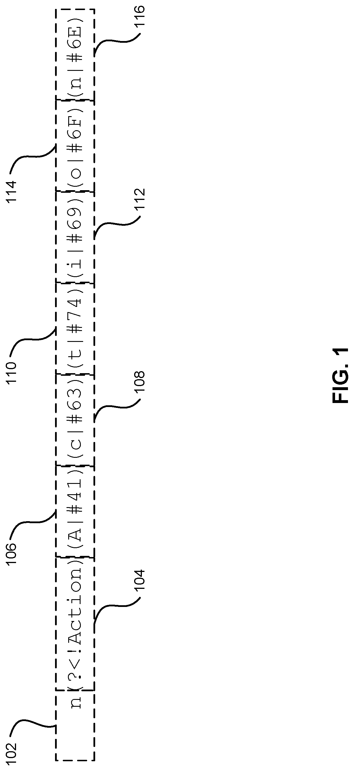 Patent US12619403 Figure 1 – Regular expression processor