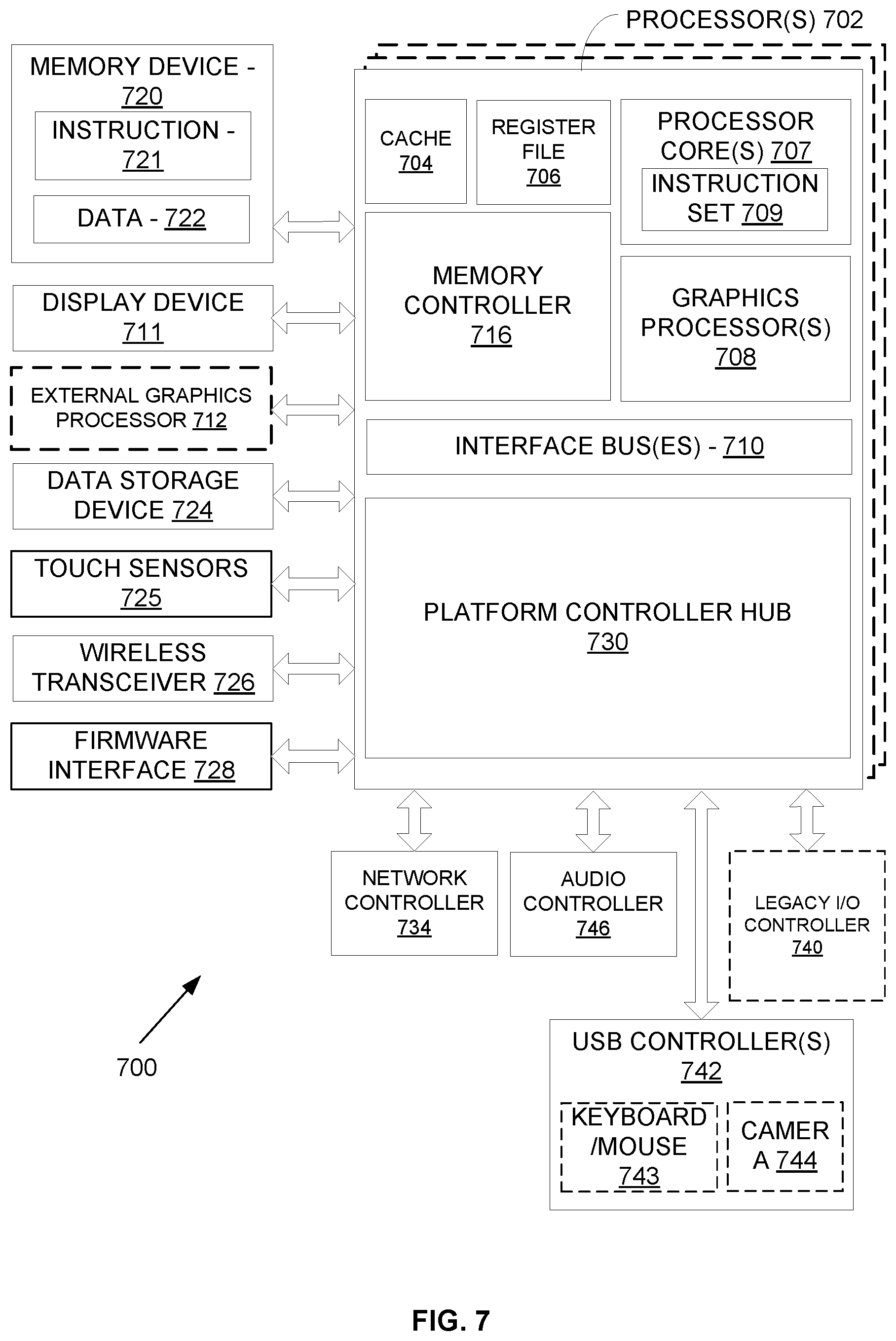 Patent US12619403 Figure 7 – Regular expression processor
