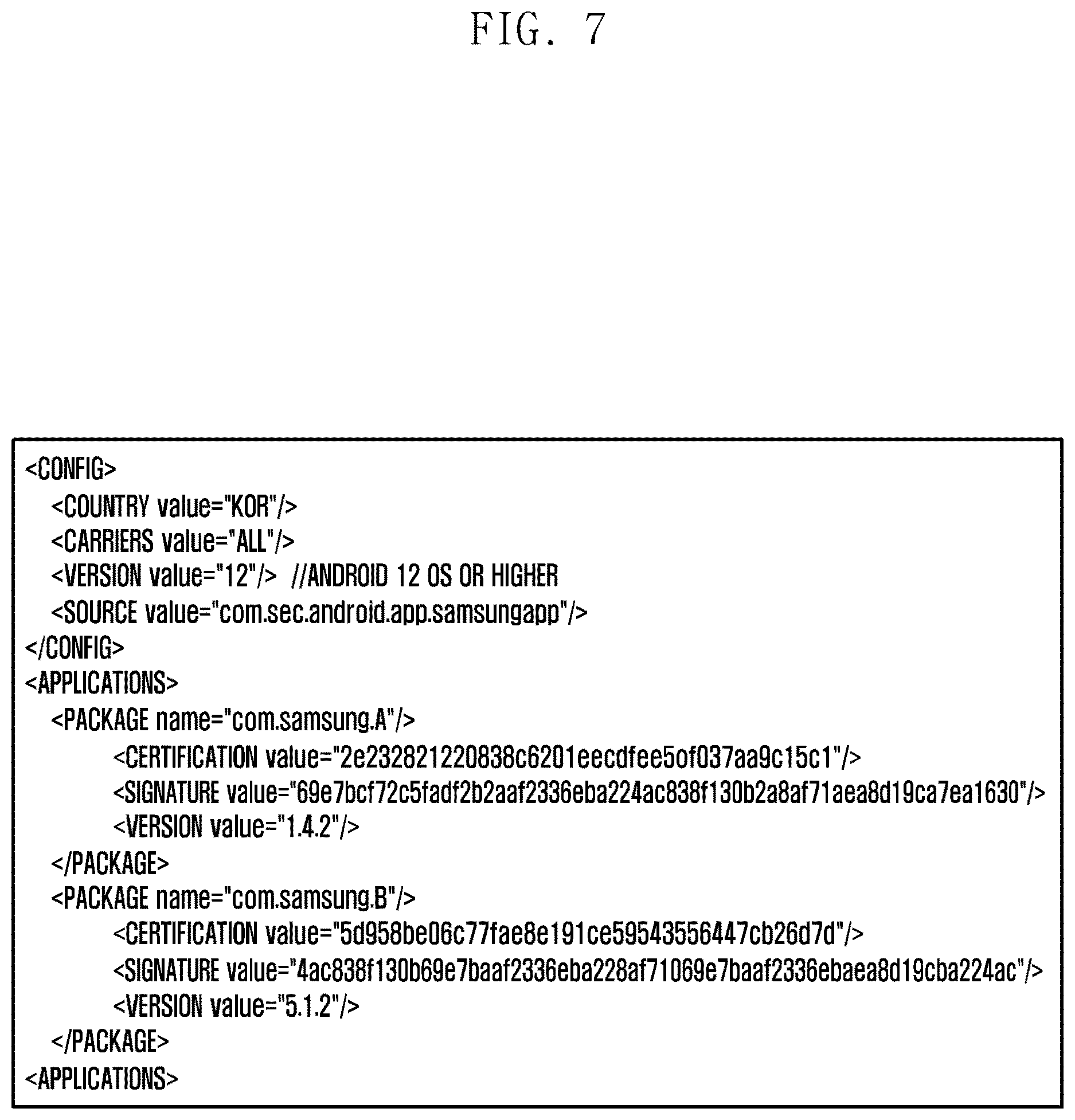 Patent US12619421 Figure 7 – Method for updating application and electronic device thereof